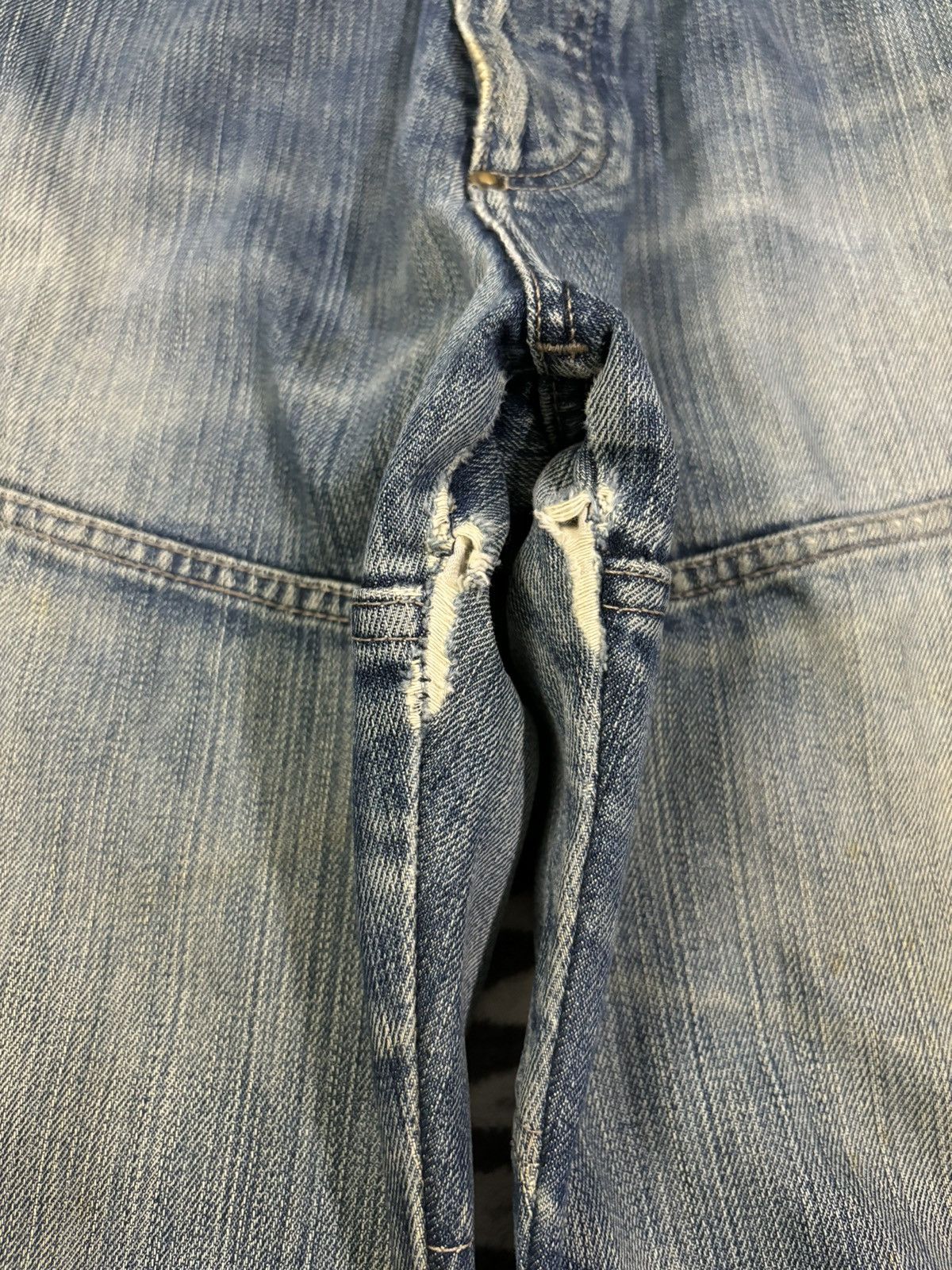 G-Star Vintage G-Star Raw Double Knee Style Mud Wash Baggy Jeans Size US 34 / EU 50 - 4 Thumbnail