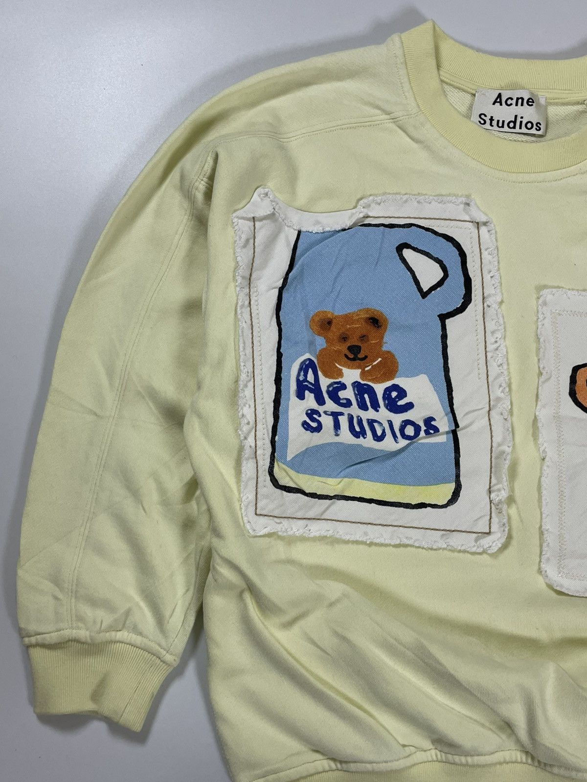 Acne Studios ACNE STUDIOS GRANT LEVY LUCERO STITCHED PATCHES SWEATSHIRT Size S / US 4 / IT 40 - 4 Thumbnail