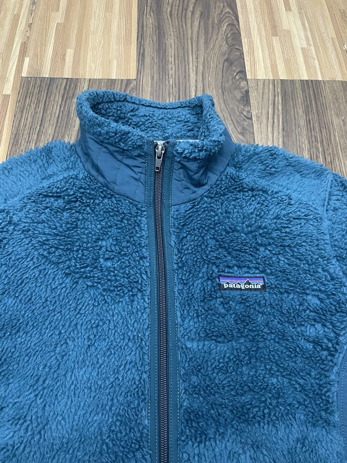Patagonia Vintage Patagonia Synchilla Sherpa Fleece Jacket Turquoise Size M / US 6-8 / IT 42-44 - 7 Thumbnail