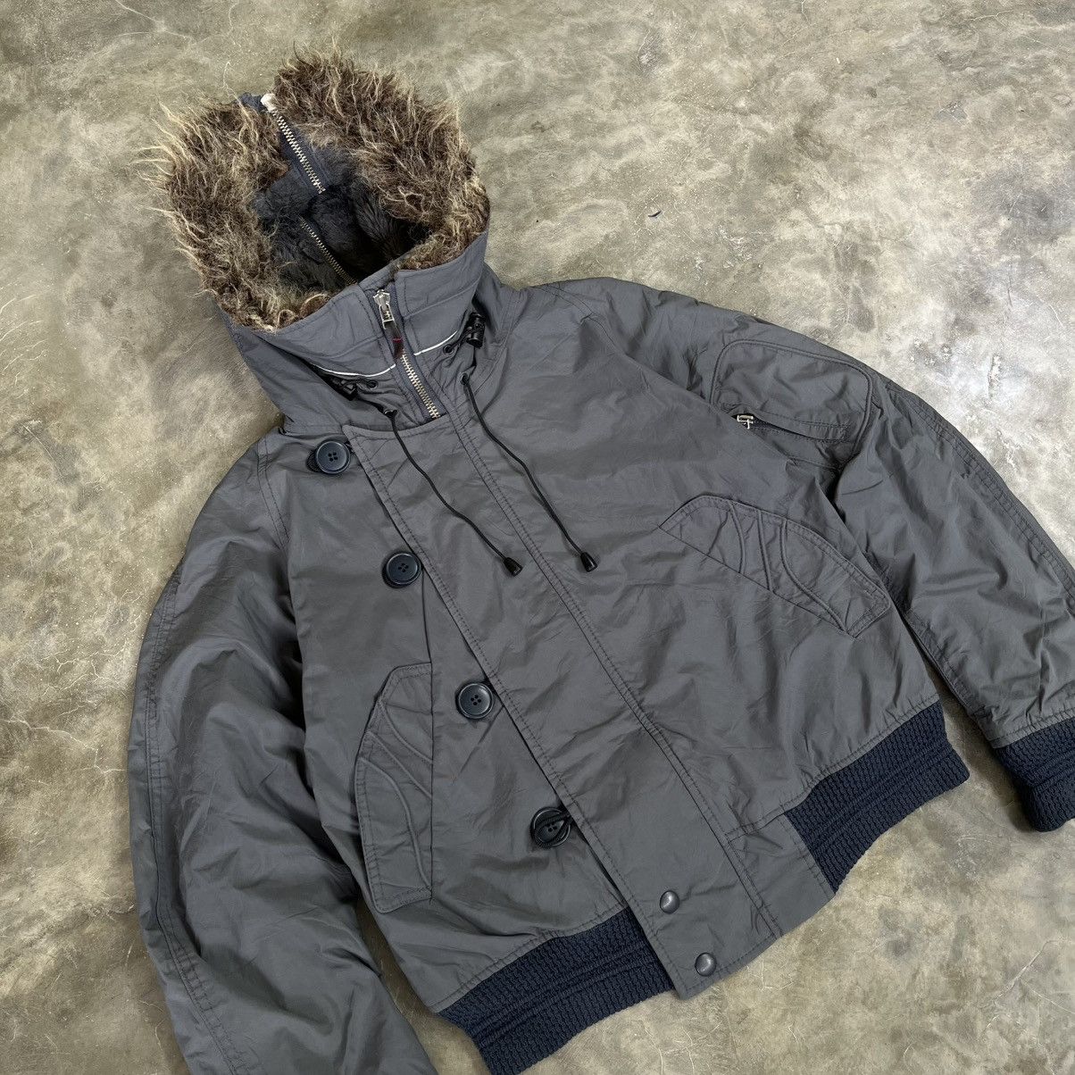 GOA 2000s RNA AF - 1003 Apocalypse Style Boxy Fur Jacket Size US M / EU 48-50 / 2 - 2 Thumbnail