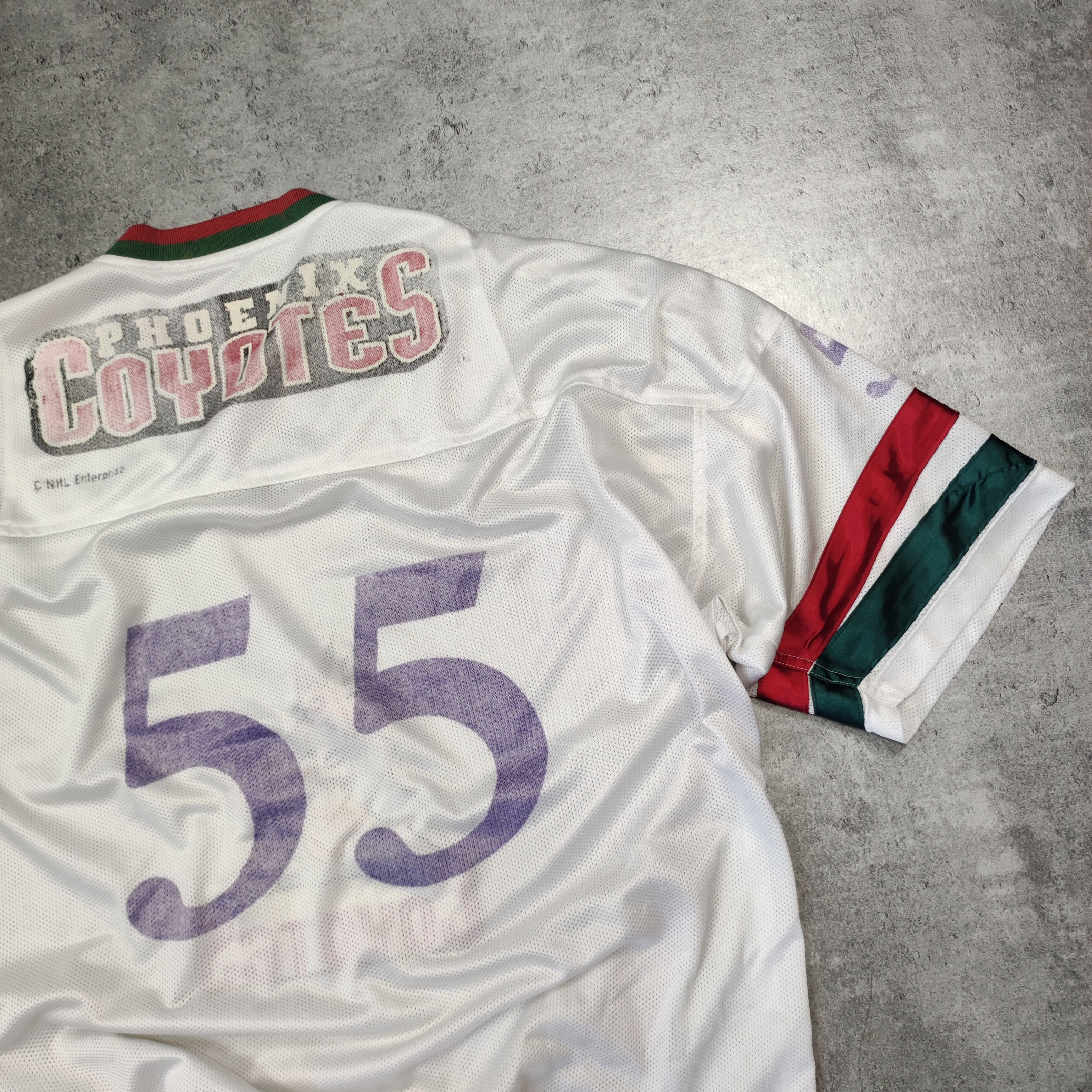NHL × Vintage RARE 90s NHL Hockey #55 Phoenix Coyotes Jersey Size US L / EU 52-54 / 3 - 9 Thumbnail