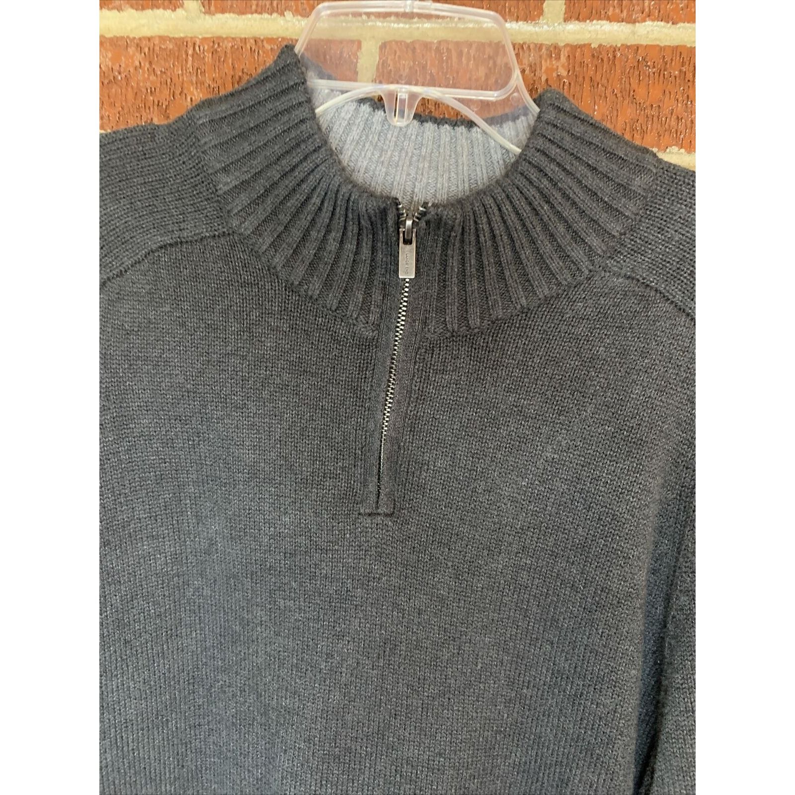 Lands' End Lands End Mens Drifter 1/4 Zip Pullover Gray Large Size US L / EU 52-54 / 3 - 3 Thumbnail