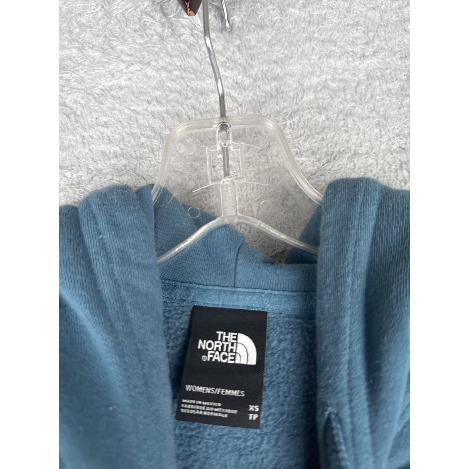 The North Face The North Face Hoodie XS Blue Logo Pullover Kangaroo Fleece Sweatshirt Womens Size XS / US 0-2 / IT 36-38 - 7 Thumbnail