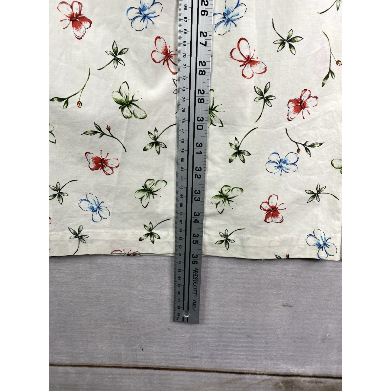 Vintage Hillard & Hanson Dress Womens 10 White Floral Butterflies Sleeveless Sundress NWT Size L / US 10 / IT 46 - 4 Thumbnail