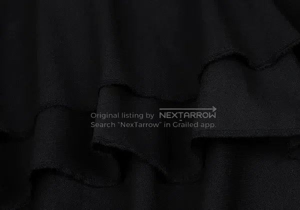 Comme des Garcons Comme des Garcons size L Black vintage wave lace wrap skirt Size 23" - 7 Thumbnail