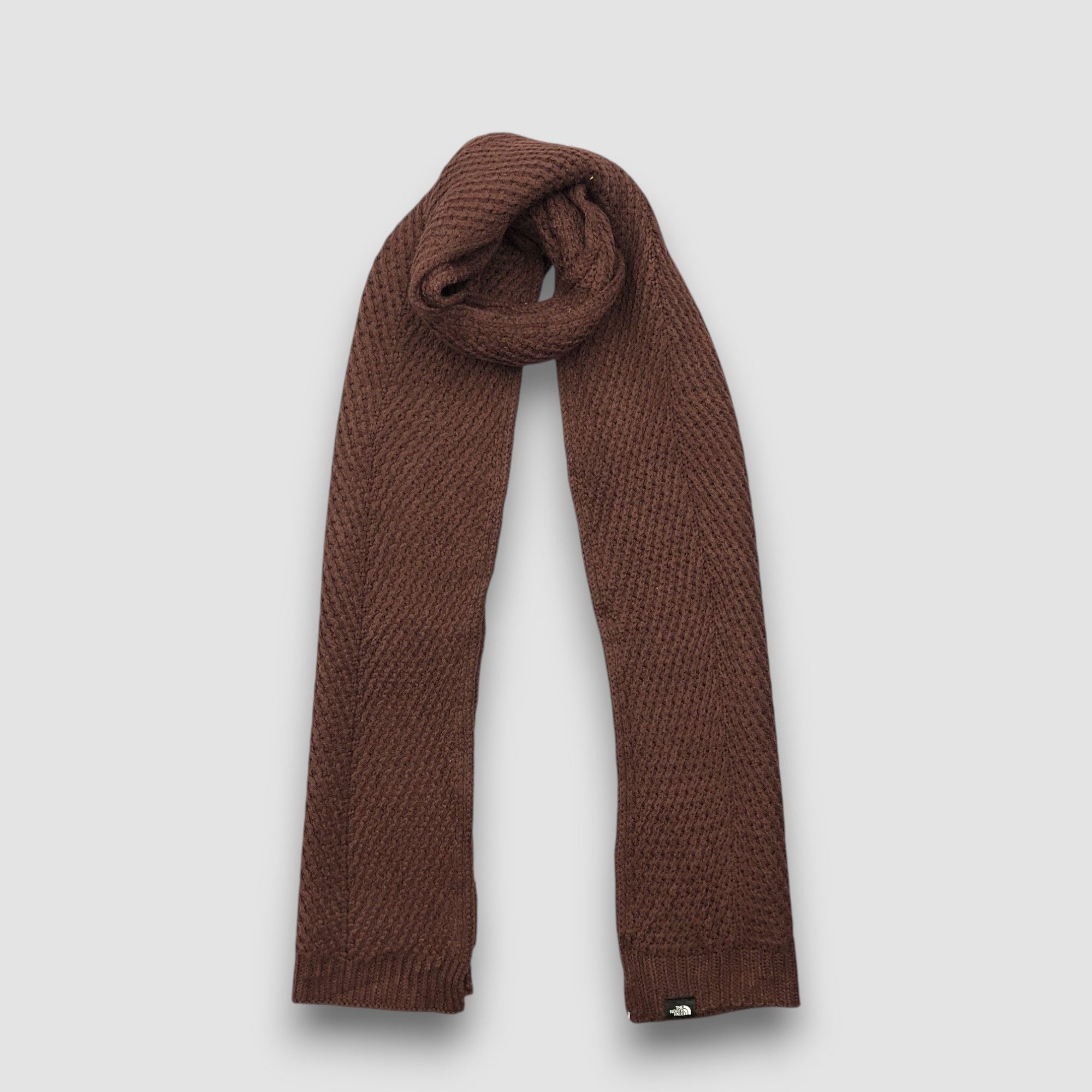 The North Face Vintage The North Face Scarf Muffler Wool TNF Knit Scarves Size ONE SIZE - 1 Thumbnail
