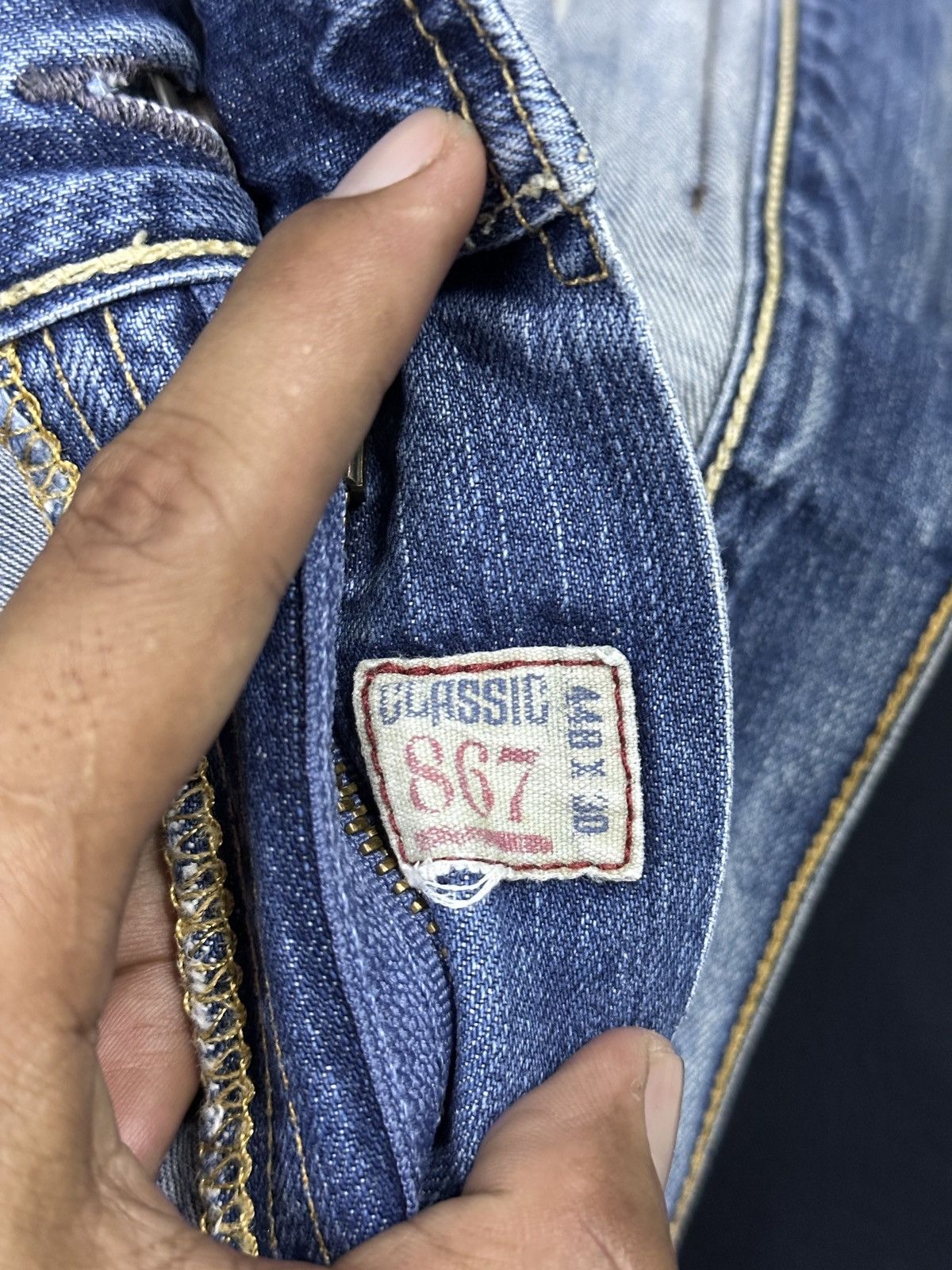 POST ARCHIVE FACTION (PAF) Polo Ralph Lauren 💥 Loose Denim Baggy Oversize💥 Size US 44 / EU 60 - 5 Thumbnail