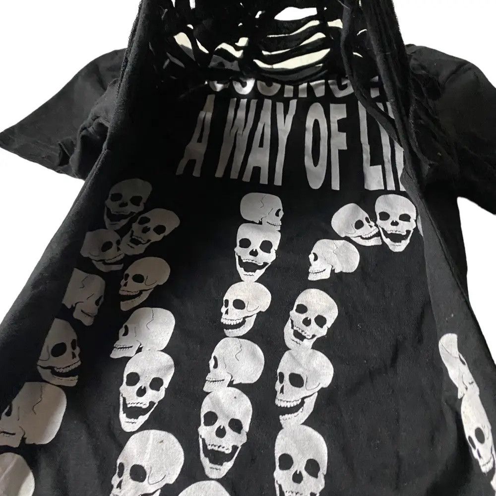 If Six Was Nine 2000's LazyDaisy Skull Spider Web Shirt Size US XS / EU 42 / 0 - 5 Thumbnail