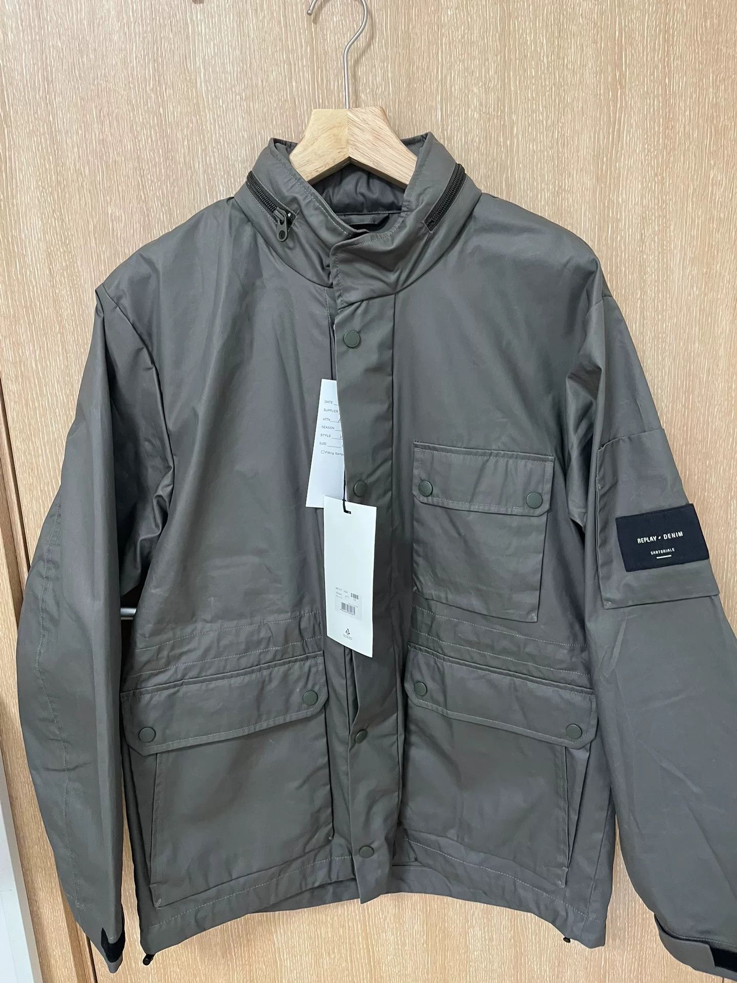 Replay Replay Wax-Coated Jacket Size US M / EU 48-50 / 2 - 1 Thumbnail