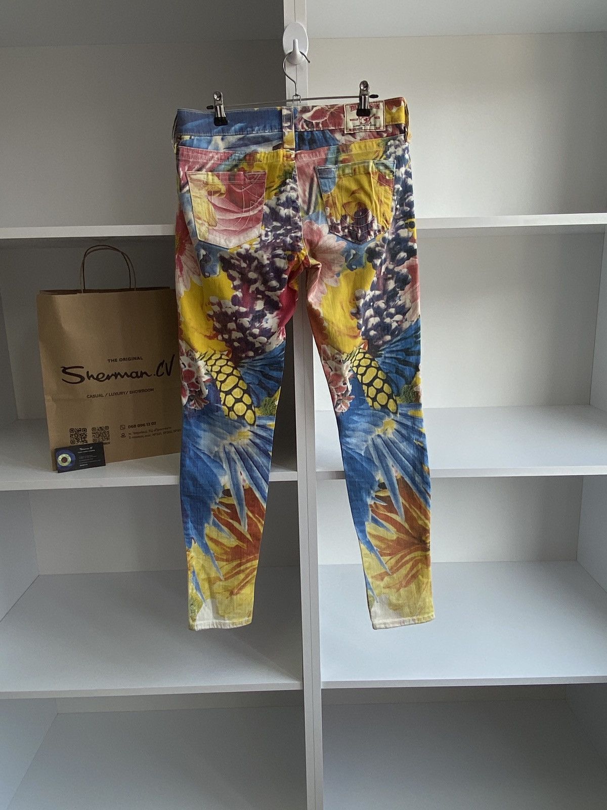 True Religion × Vintage Vintage True Religion Floral Glory jeans Chief Keef style Size 27" / US 4 / IT 40 - 5 Thumbnail