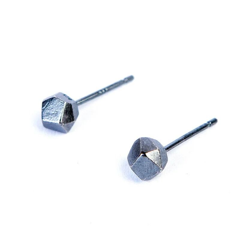 Jewelry Geometric Shape Stud Earrings 925 Sterling Silver Ear Gift Size ONE SIZE - 6 Thumbnail