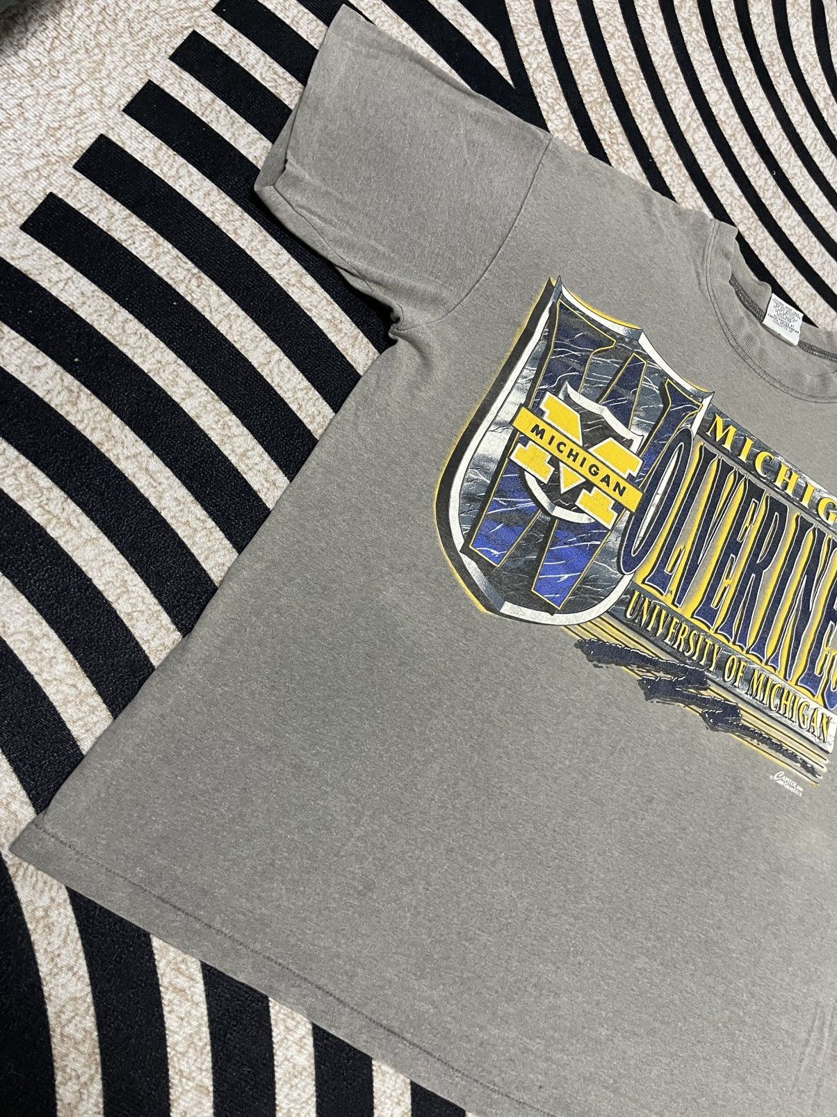 NFL 90s MICHIGAN WOLVERINES FADED TEES RARE Size US XL / EU 56 / 4 - 3 Thumbnail