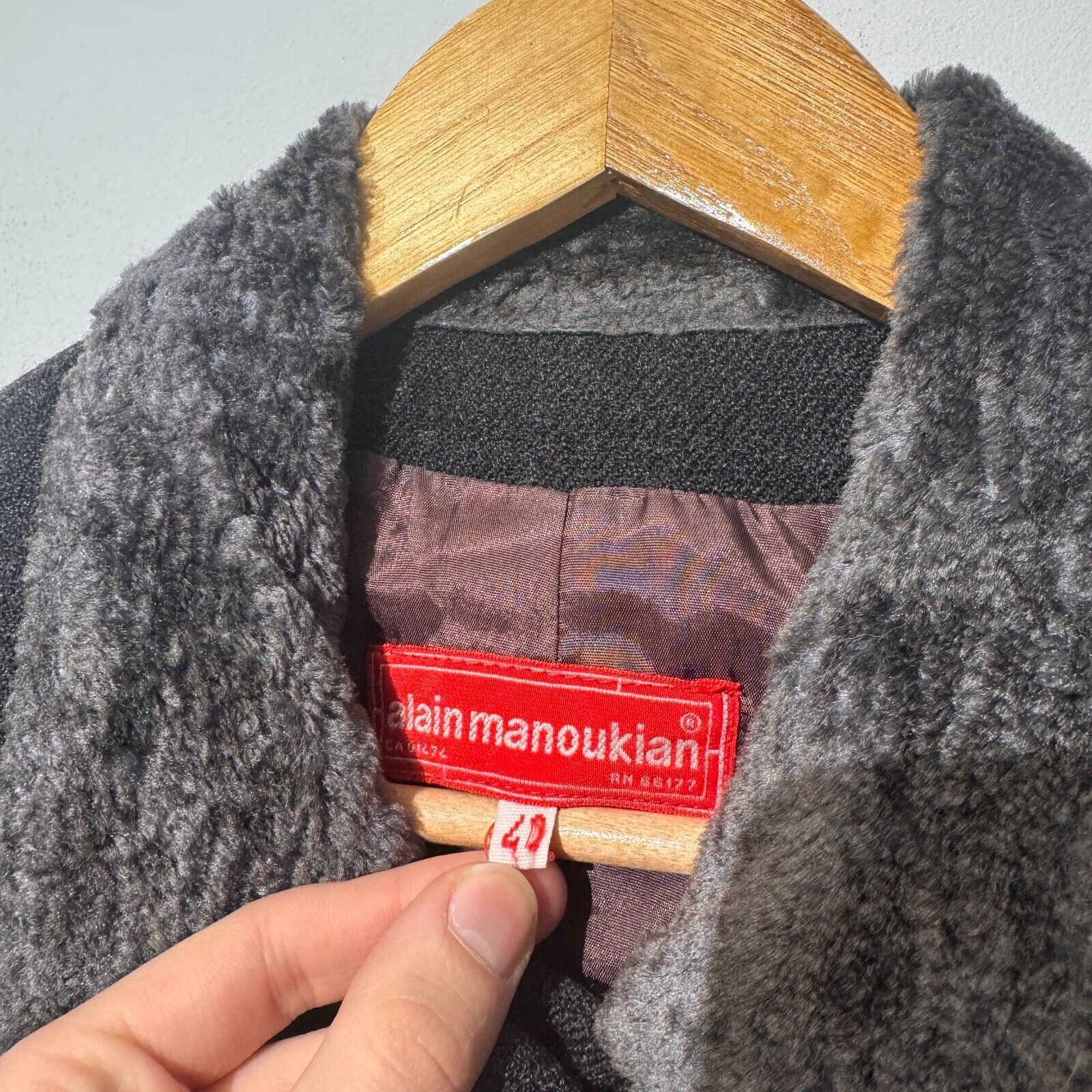 Vintage Alain Manoukian Black Gray Wool Blazer Jacket Size 48 IT Size US L / EU 52-54 / 3 - 7 Thumbnail