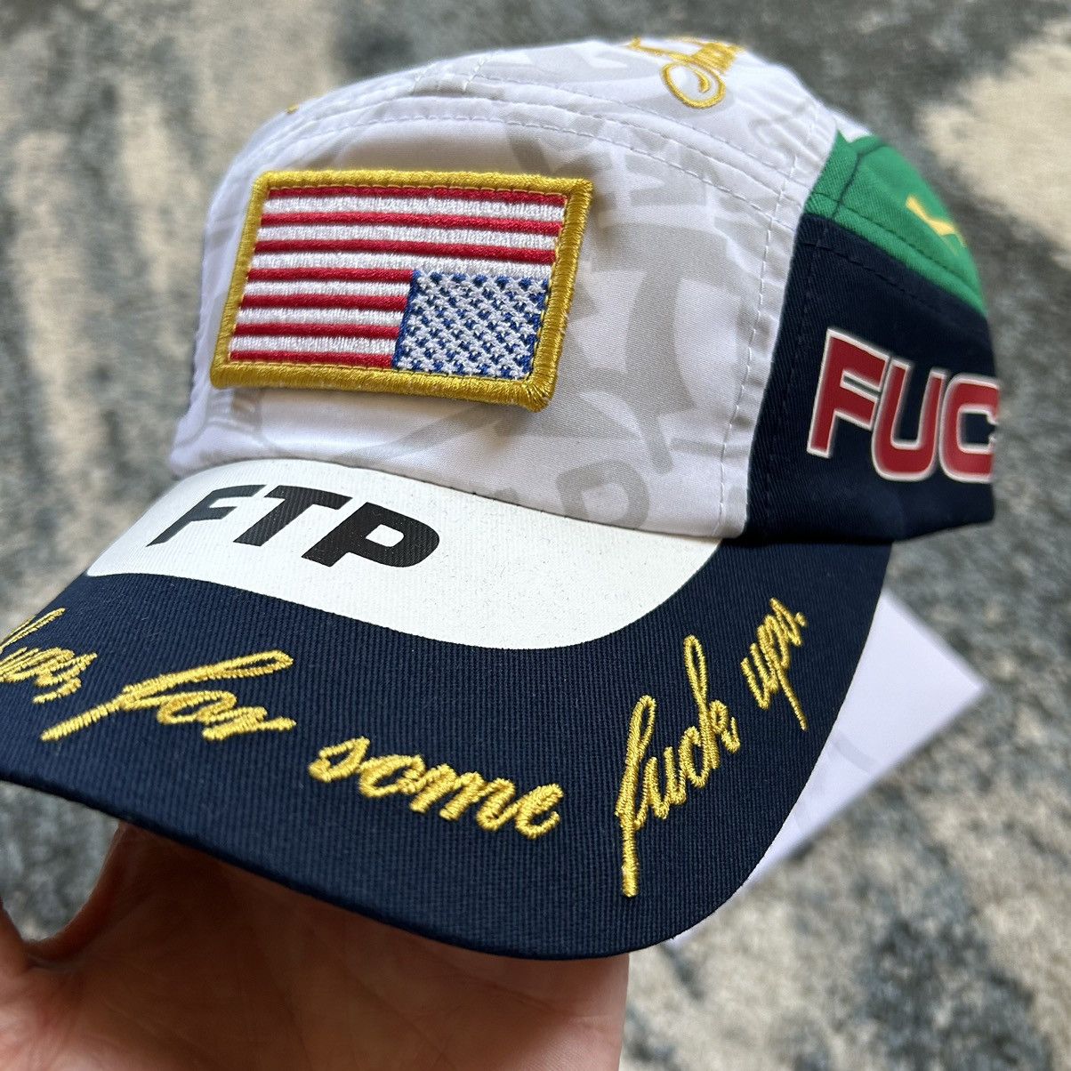 Fuck The Population FTP SOUVENiR CAMP HAT POLO SPORT 5 PANEL CAP Size ONE SIZE - 3 Thumbnail
