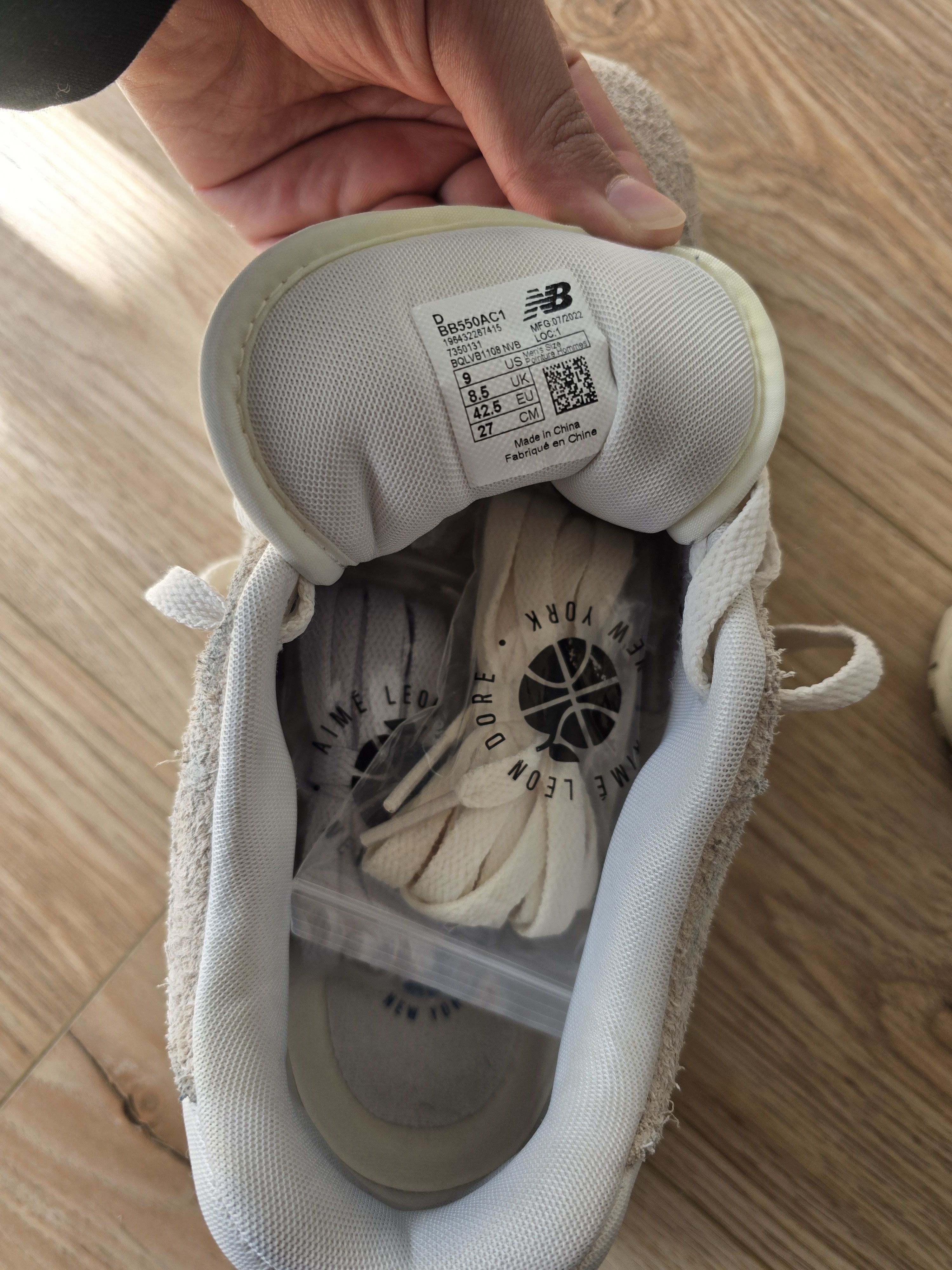 Aime Leon Dore × New Balance Aime Leon Dore New Balance 550 Grey Suede Size US 9 / EU 42 - 3 Thumbnail