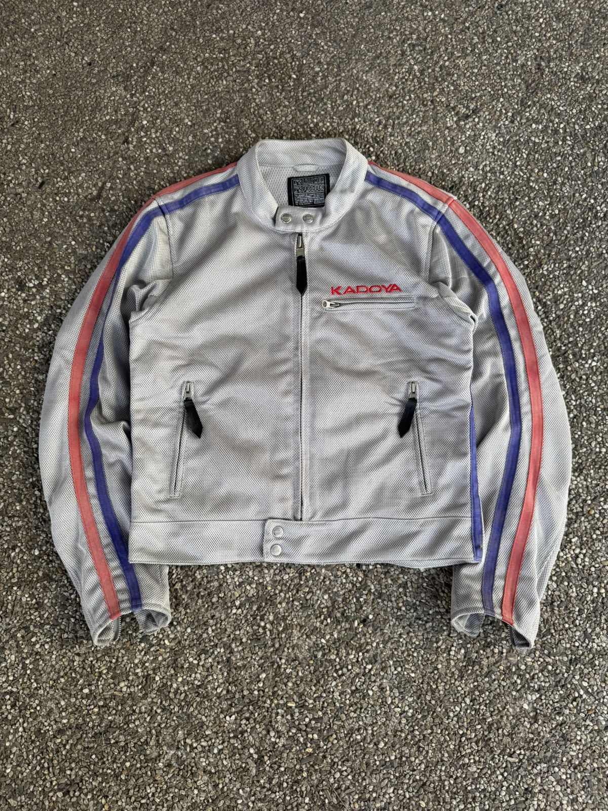 Kadoya 90's Kadoya K's Leather Silver Racing Jacket Size US M / EU 48-50 / 2 - 1 Thumbnail