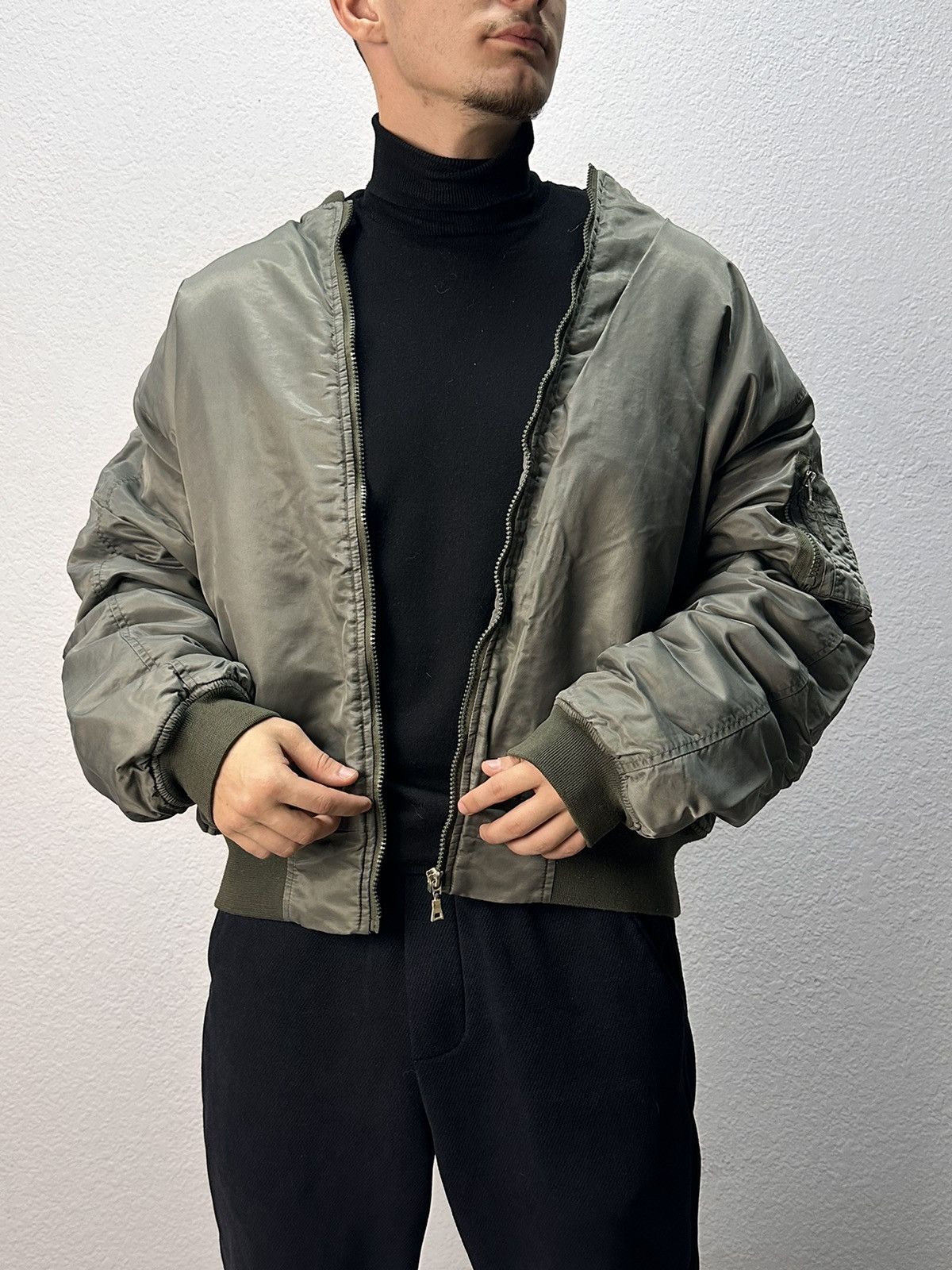 If Six Was Nine Wokr MA-1 bomber jacket LGB oversize vintage y2k TORNADO GOA Size US XXL / EU 58 / 5 - 2 Thumbnail