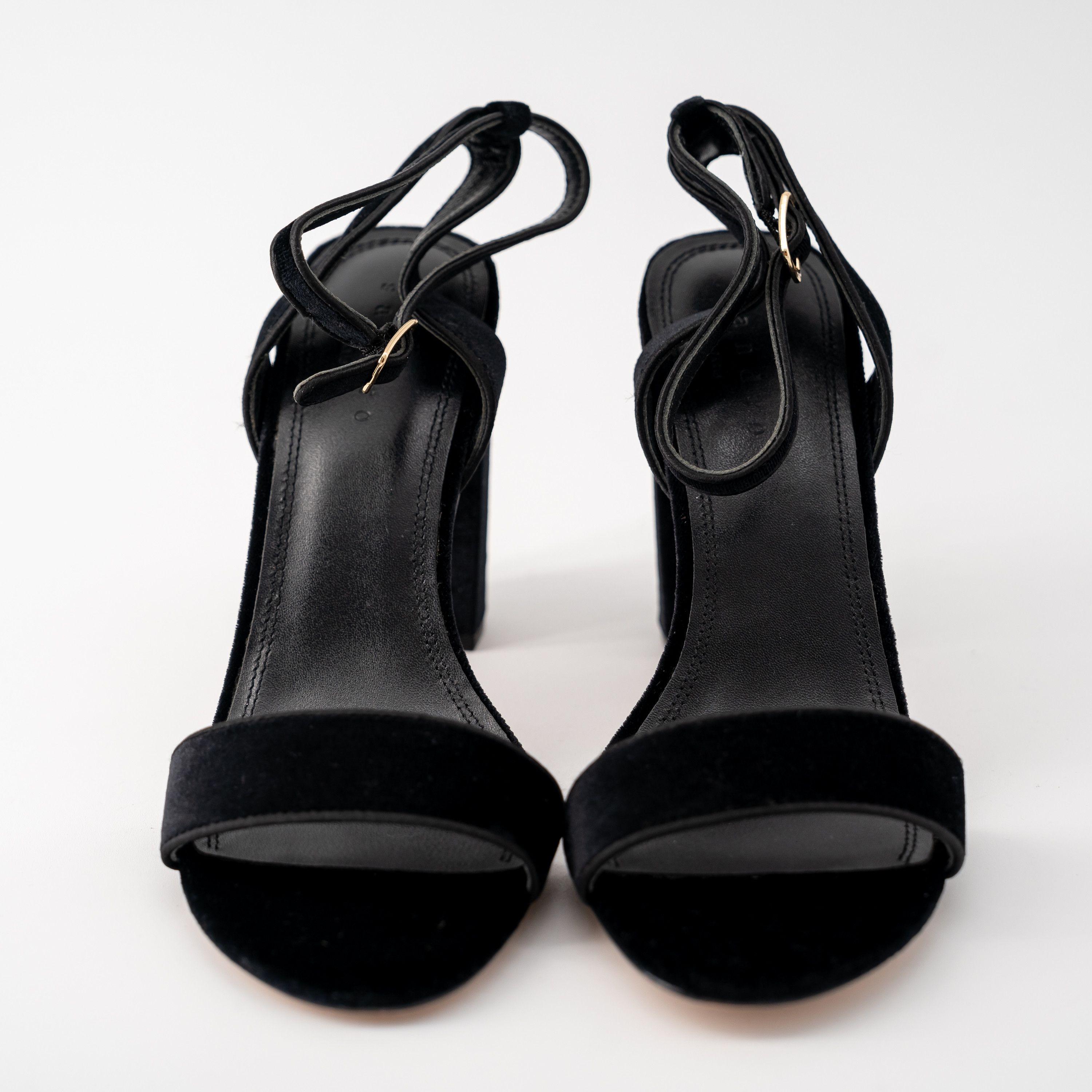 Sandro 40 Sandro Black Sandals Velvet Heels Adrianne Size US 10 / IT 40 - 2 Thumbnail