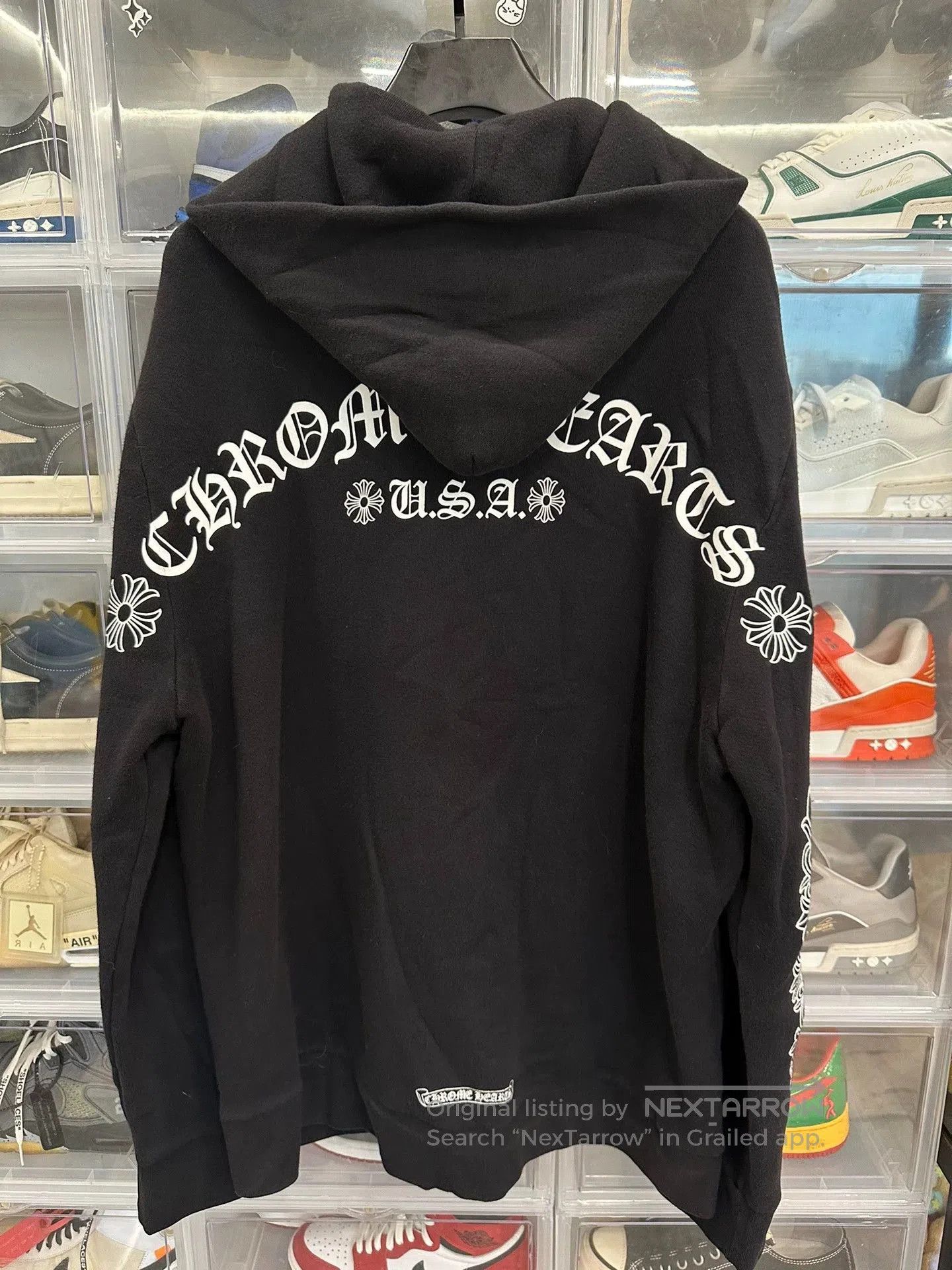 Chrome Hearts chrome hearts black zip hoodie with floral design. Size US XL / EU 56 / 4 - 3 Thumbnail