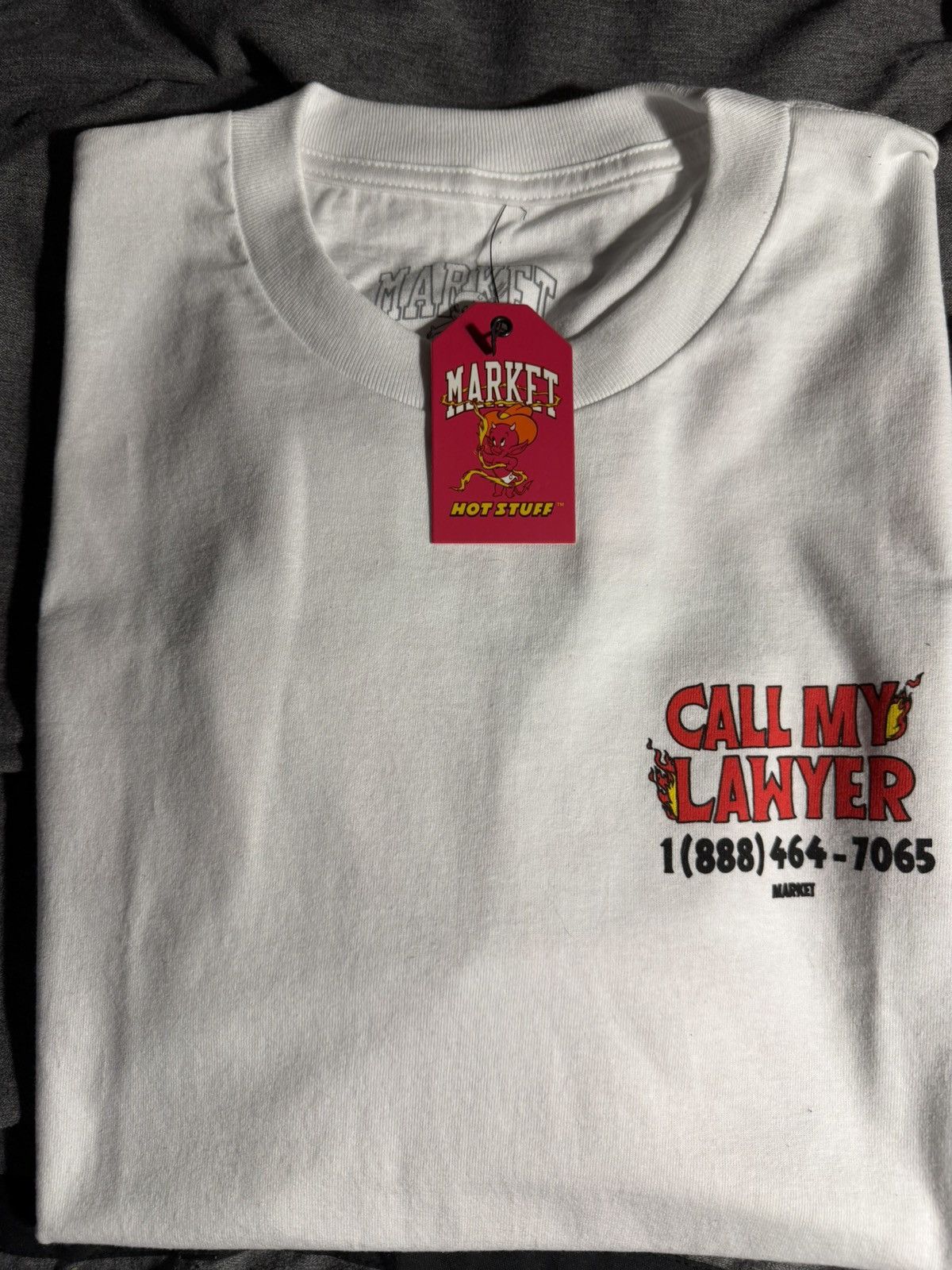 Market Market x hot stuff call my lawyer tee Size US M / EU 48-50 / 2 - 1 Thumbnail