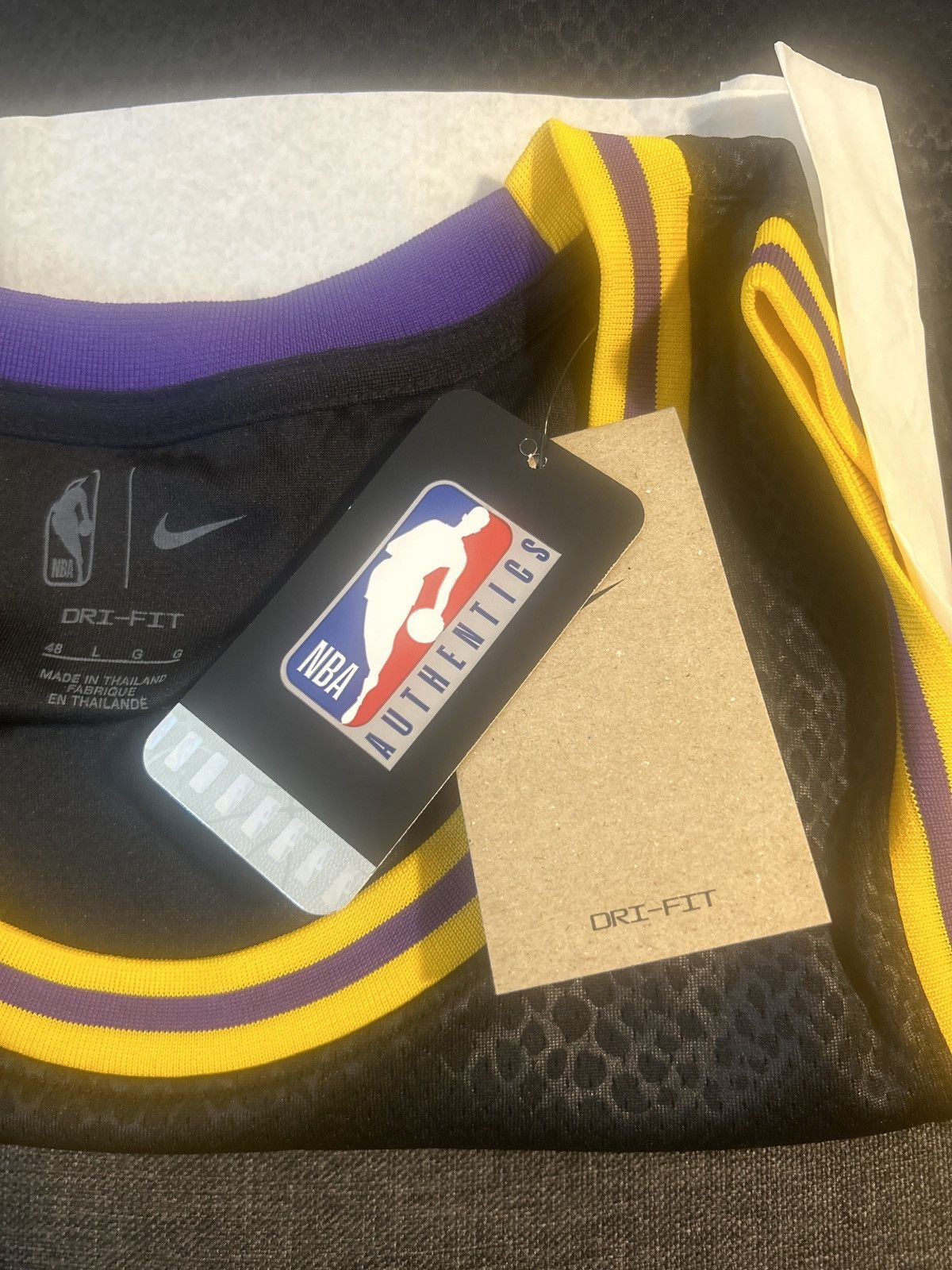 Nike Nike Kobe Los Angeles Lakers City Edition Swingman Jersey Size US L / EU 52-54 / 3 - 7 Thumbnail