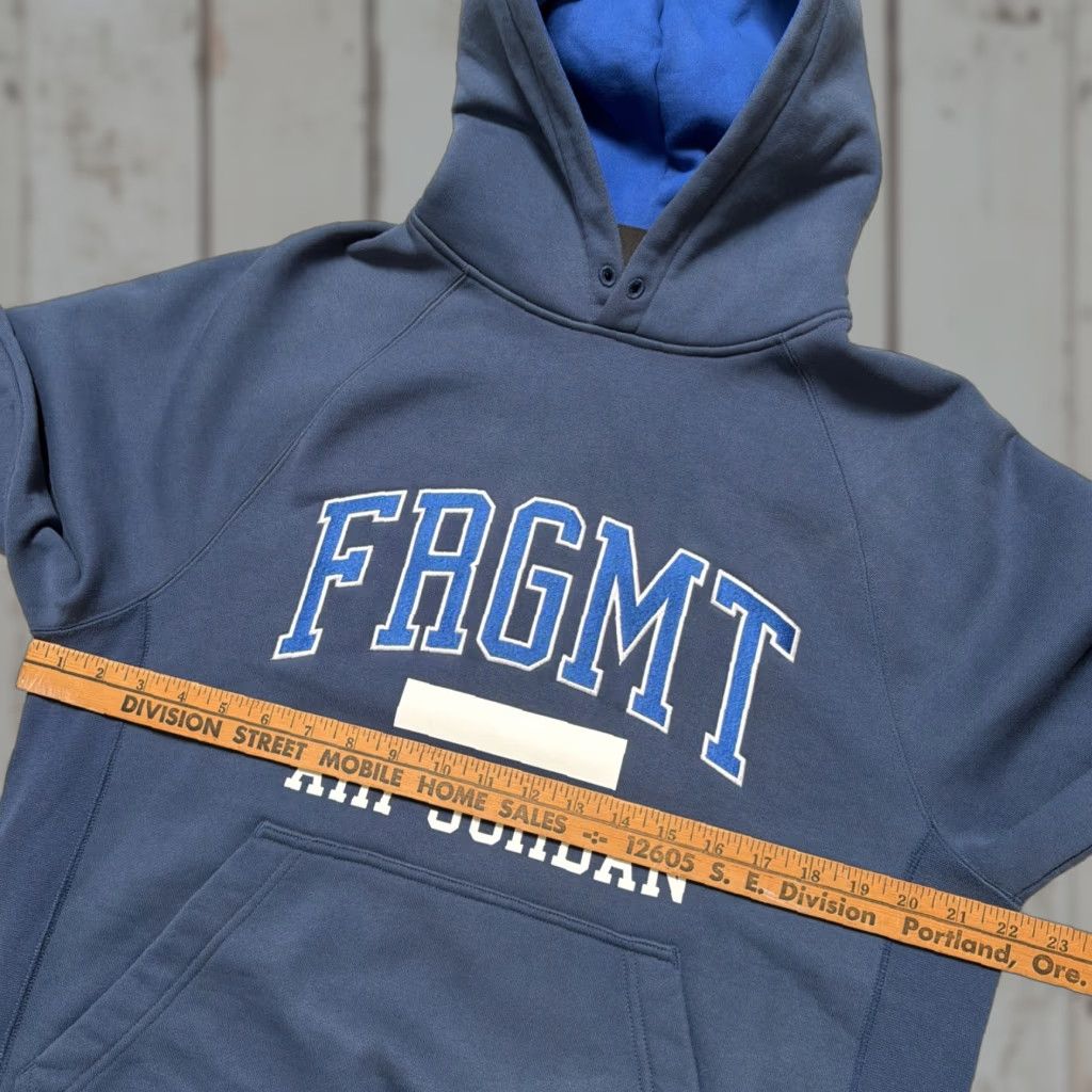 Jordan Brand Nike Air Jordan Fragment Design FRGMT Hoodie Sweatshirt M Unisex Adults Blue 90s Collaboration Streetwear Basketball Pullover Size US M / EU 48-50 / 2 - 1 Thumbnail