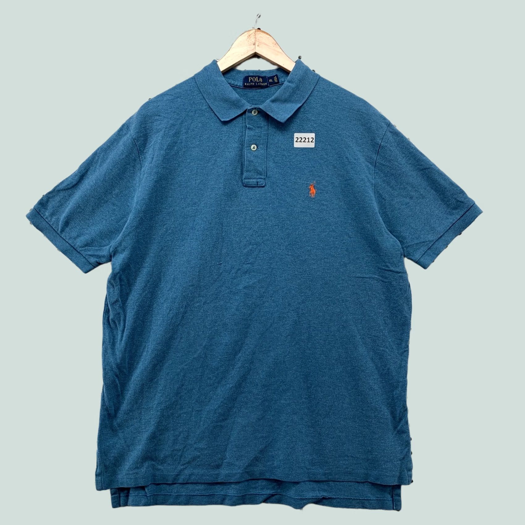 Polo Ralph Lauren Polo Ralph Lauren Polo Shirt Blue Orange Pony Men XL 24x30 Short Sleeve Size US XL / EU 56 / 4 - 1 Thumbnail