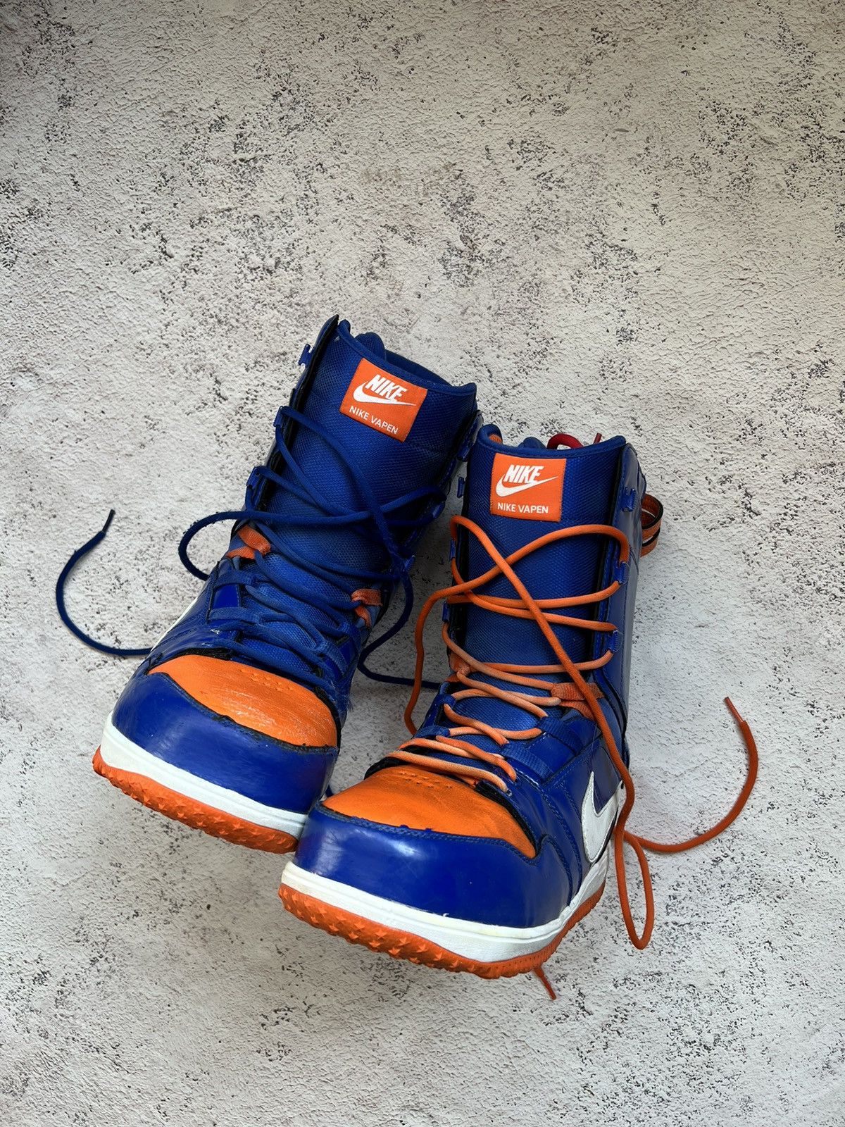 Nike Vapen スノーボードブーツ 青/オレンジ men-NIKE Vapen Snowboard boots(US-8)(Eu-41) blue/orange | eBay