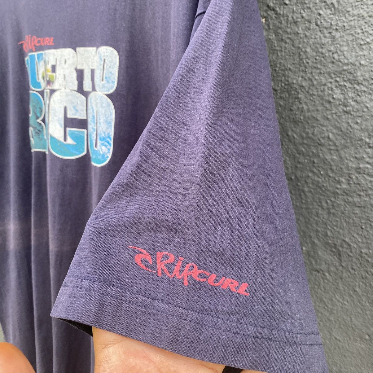 Ripcurl Thrashed Faded Vintage Y2K Rip Curl Puerto Rico Surf Tshirt Size US XL / EU 56 / 4 - 5 Thumbnail