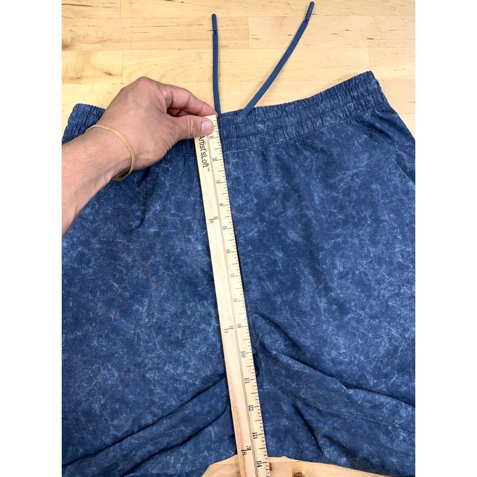 Lululemon Lululemon Pace Breaker Men M Blue Activewear Drawstring Athletic Gym Training Pockets 13287 Size ONE SIZE - 4 Thumbnail