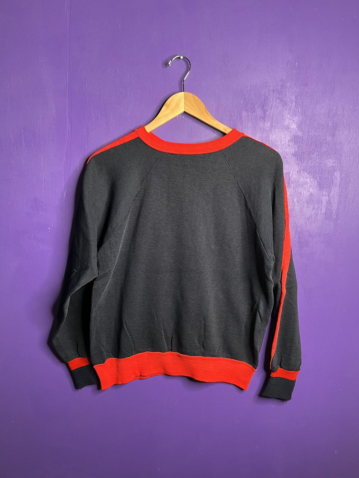 Vintage Vintage 60s Two tone striped sleeve crewneck Size US M / EU 48-50 / 2 - 1 Thumbnail