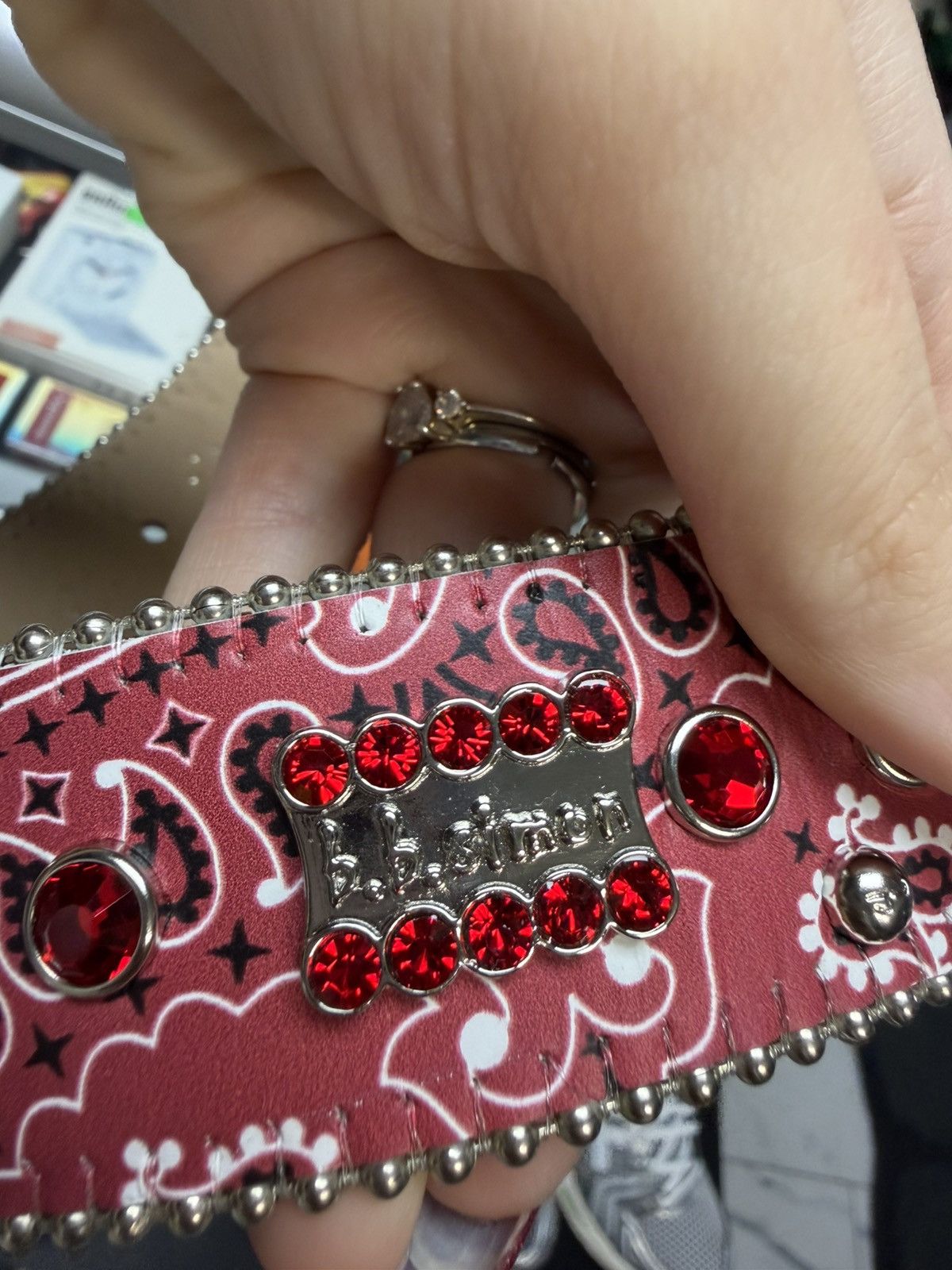 Supreme X B.B. Simon Bandana Belt (Red)