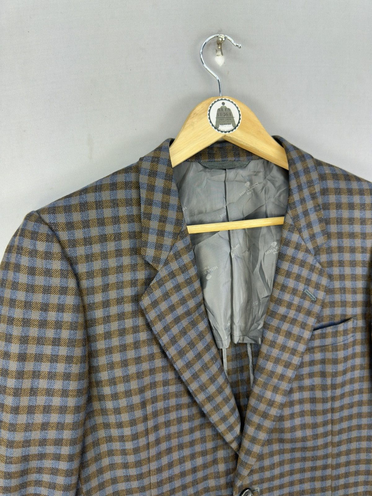 Nina Ricci Vintage Nina Ricci Paris Checkered Coat Jacket Size M / US 6-8 / IT 42-44 - 2 Thumbnail