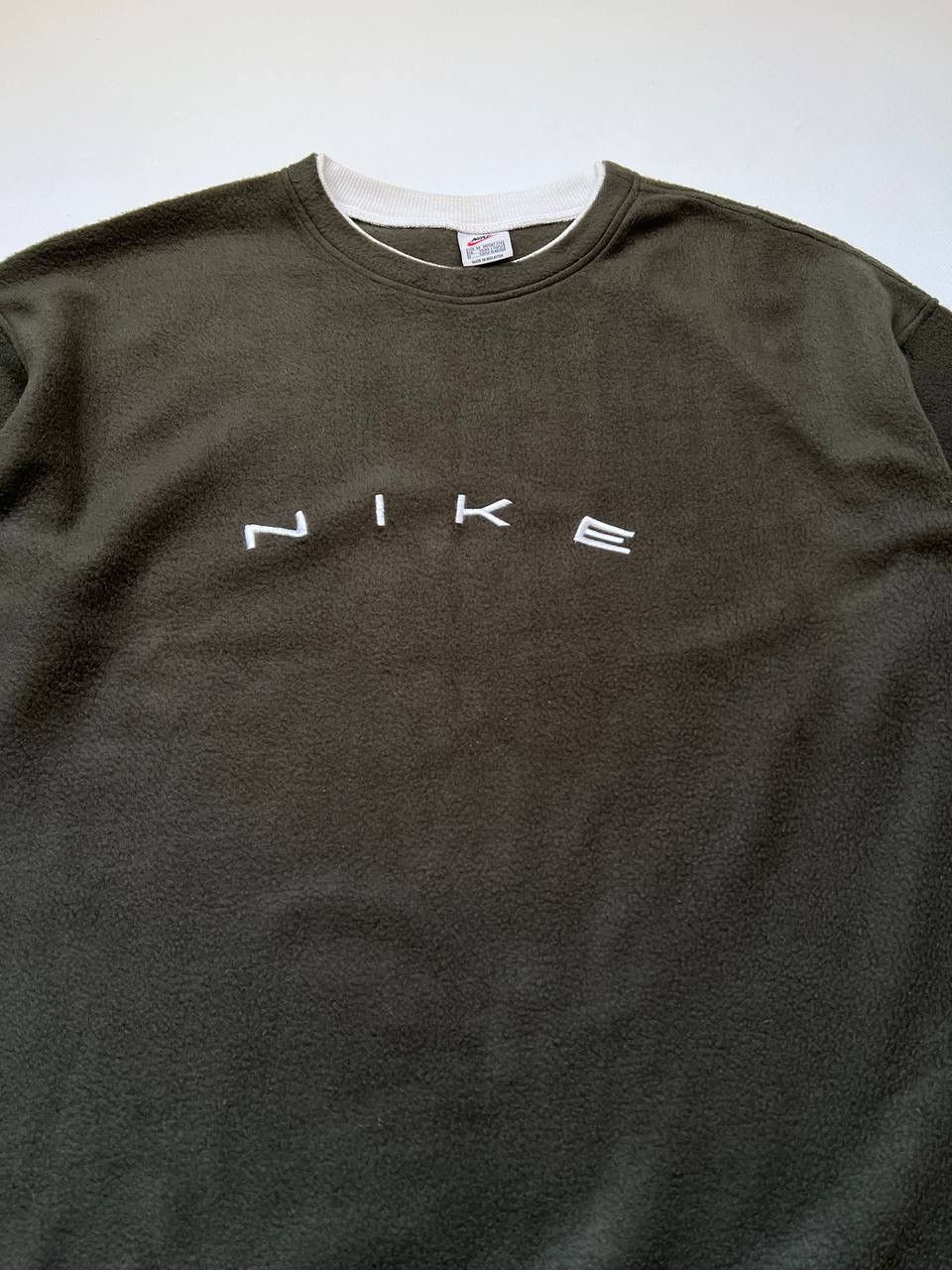 Nike × Nike ACG × Vintage Vintage Nike fleece sweatshirt green central big logo acg Size US M / EU 48-50 / 2 - 3 Thumbnail