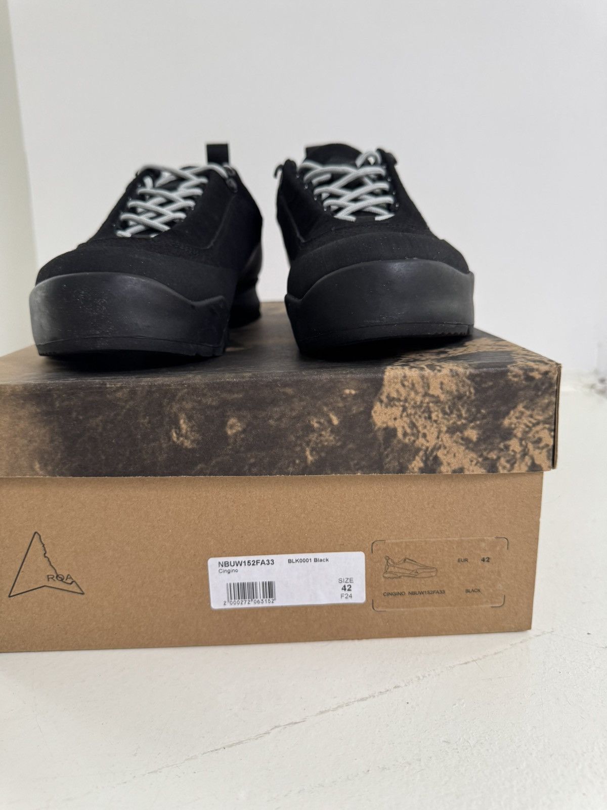 ROA ROA Black Cingino Low-top Shoes Size US 9 / EU 42 - 6 Thumbnail