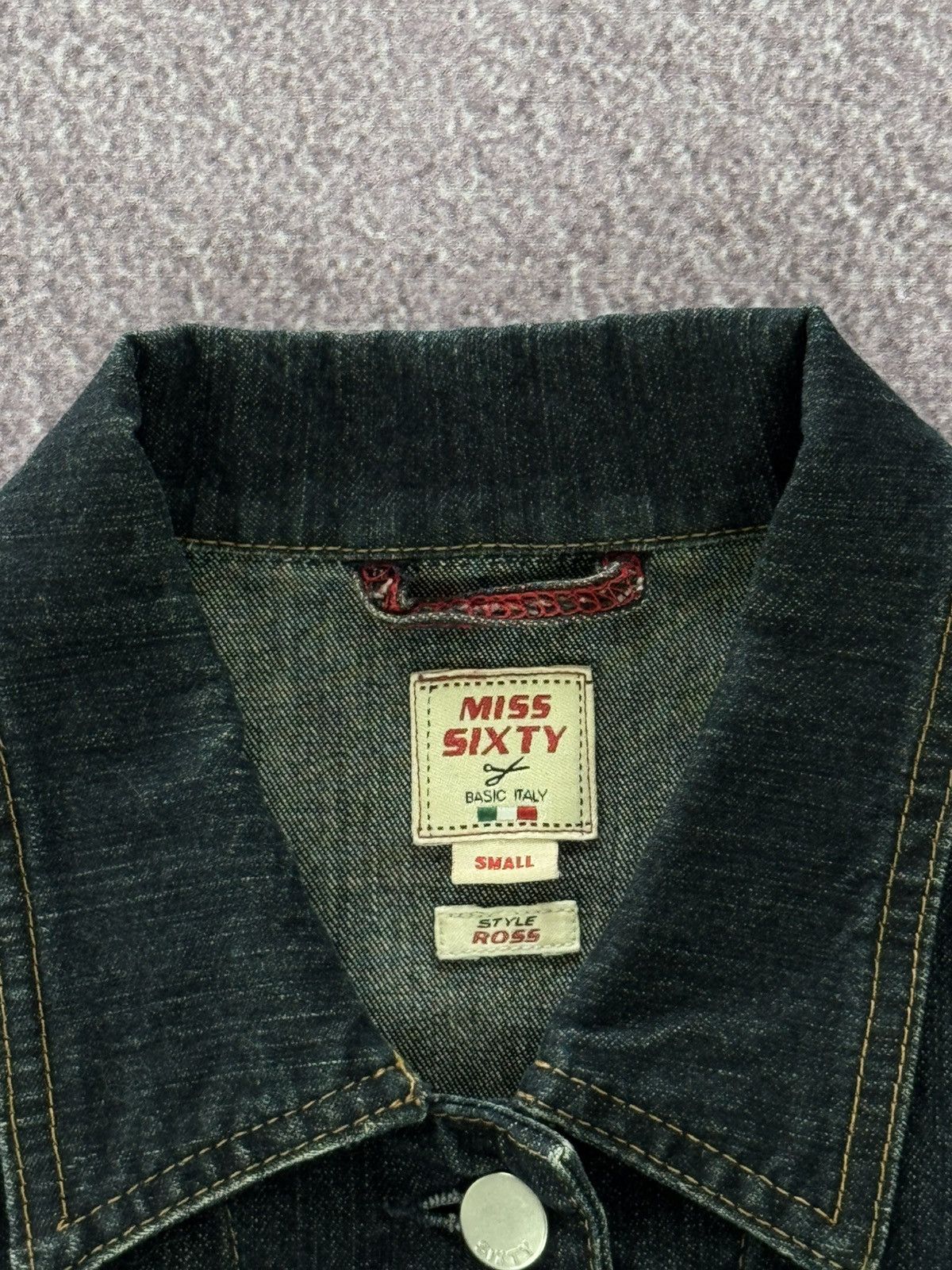 Miss Sixty Vintage Y2K Miss Sixty Dark Denim Jacket Size S / US 4 / IT 40 - 8 Thumbnail