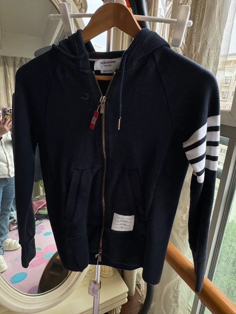 Thom Browne Thom Browne Blue hoodie Size XS / US 0-2 / IT 36-38 - 1 Thumbnail
