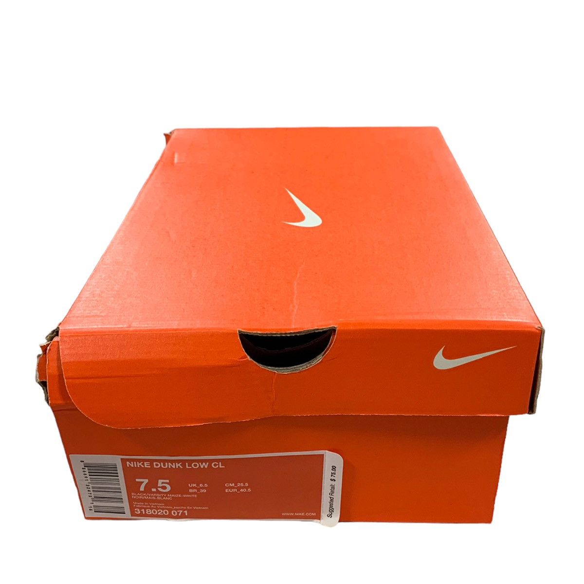 Nike VTG Nike Dunk Low CL Black Varsity Maize White 2008 Sneakers Size US 7.5 / EU 40-41 - 9 Thumbnail
