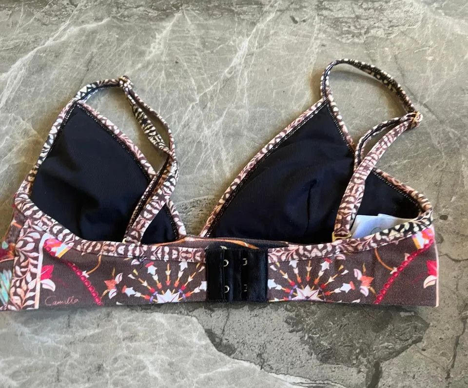 CAMILLA Camilla XS Ornate Pattern Triangle Bikini Top Swimwear Bralette Size XS / US 0-2 / IT 36-38 - 2 Thumbnail
