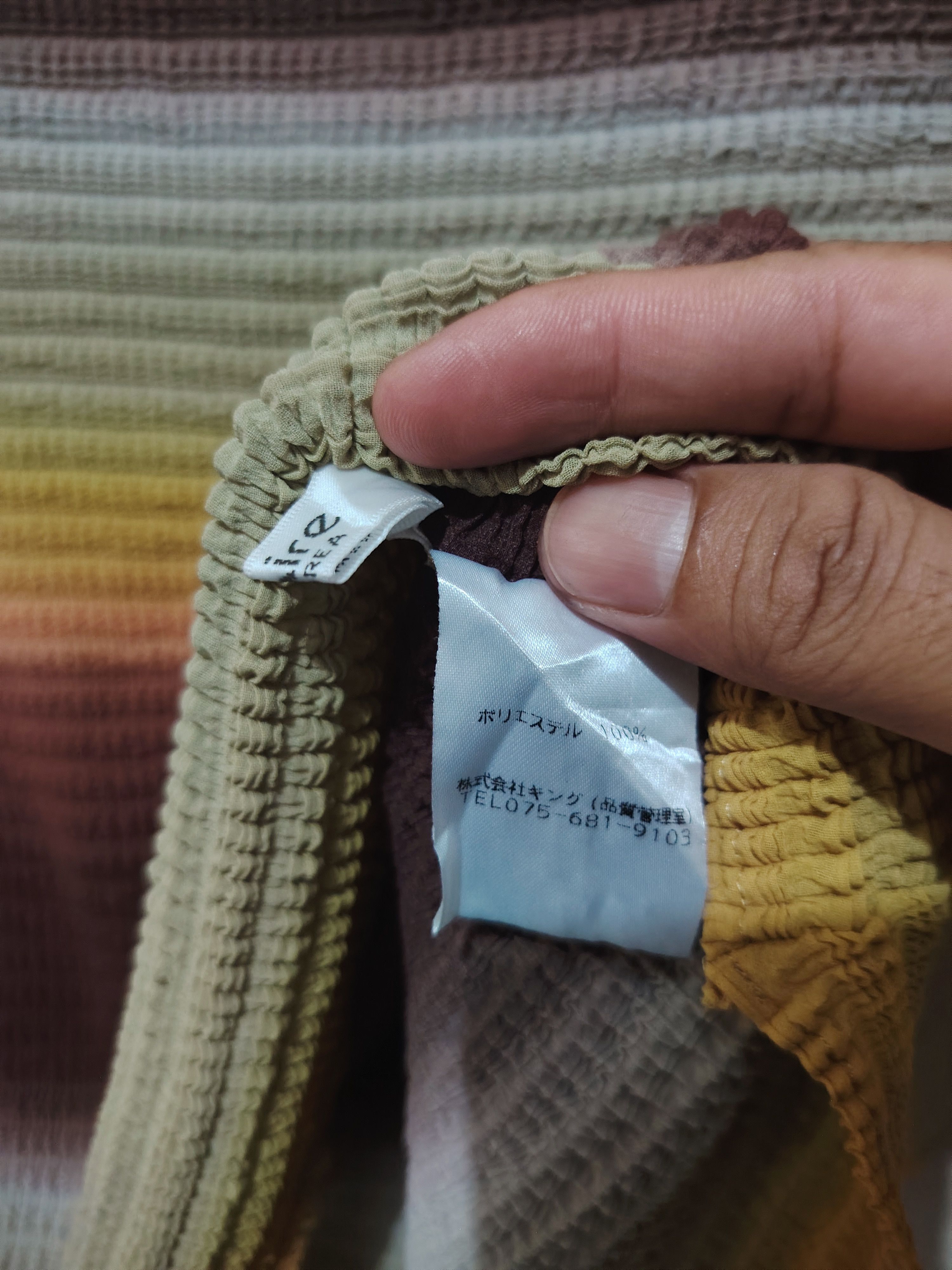 Issey Miyake Rare Japanese Claire Elmorea Pleated t shirt multicolour Size US S / EU 44-46 / 1 - 6 Thumbnail