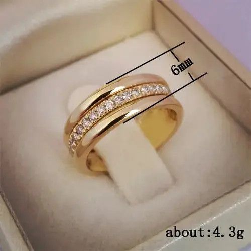 Japanese Brand × Vintage Huitan 2020 NEW Fashion Wedding Ring For Women Micro Size ONE SIZE - 3 Thumbnail