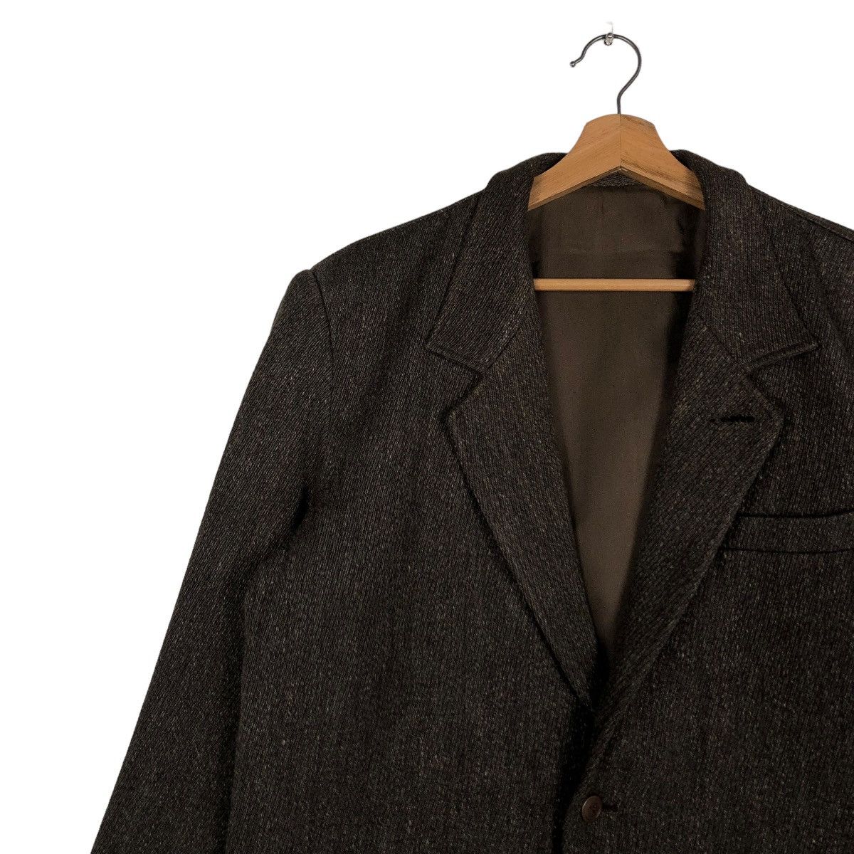 Issey Miyake 🔥VINTAGE ISSEY MIYAKE MEN WOOL HERRINGBONE DOUBLE BREAST Size US S / EU 44-46 / 1 - 9 Thumbnail
