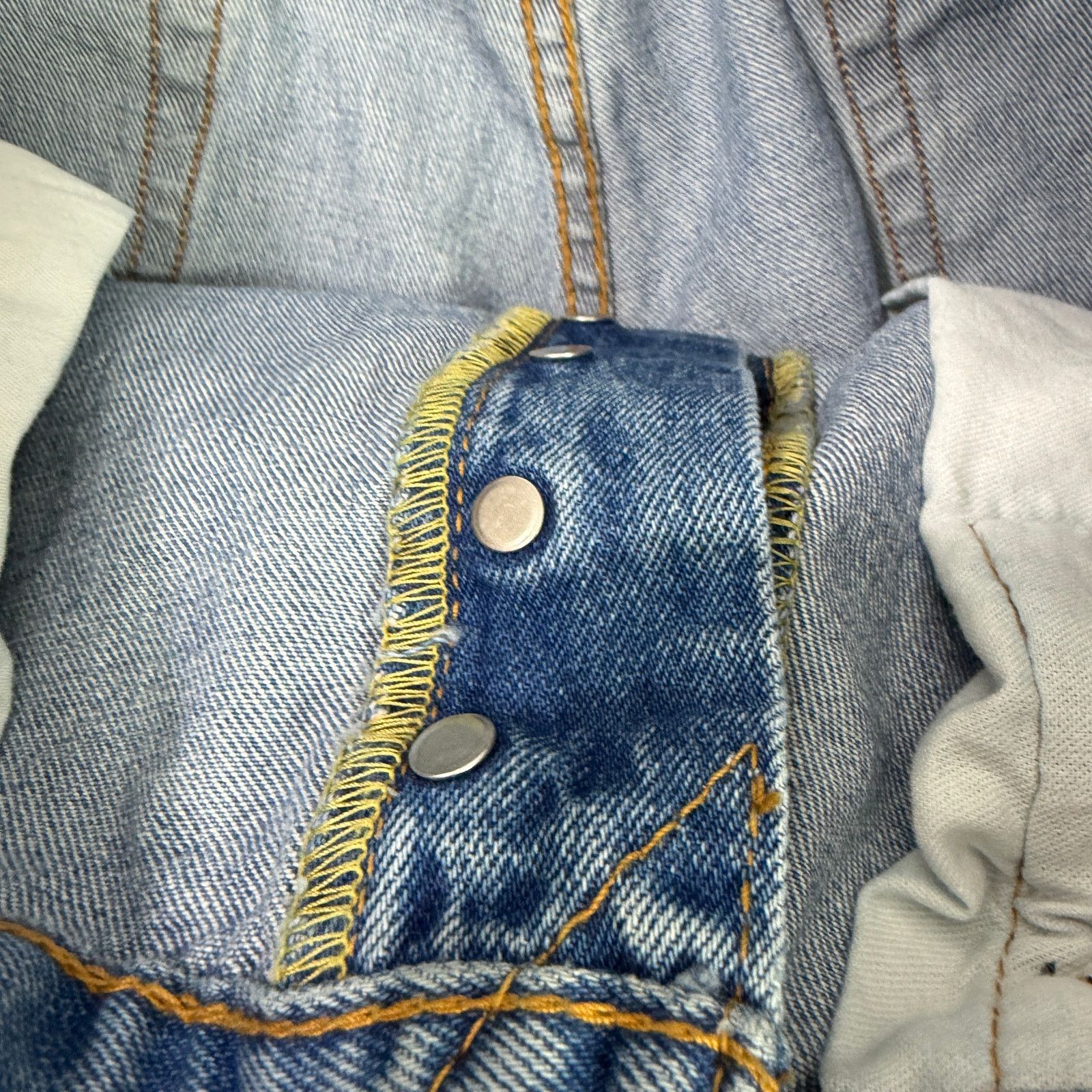 Levi's Levis 501 Original Jeans Men's 34x34 Blue Faded Denim Button Size US 34 / EU 50 - 3 Thumbnail