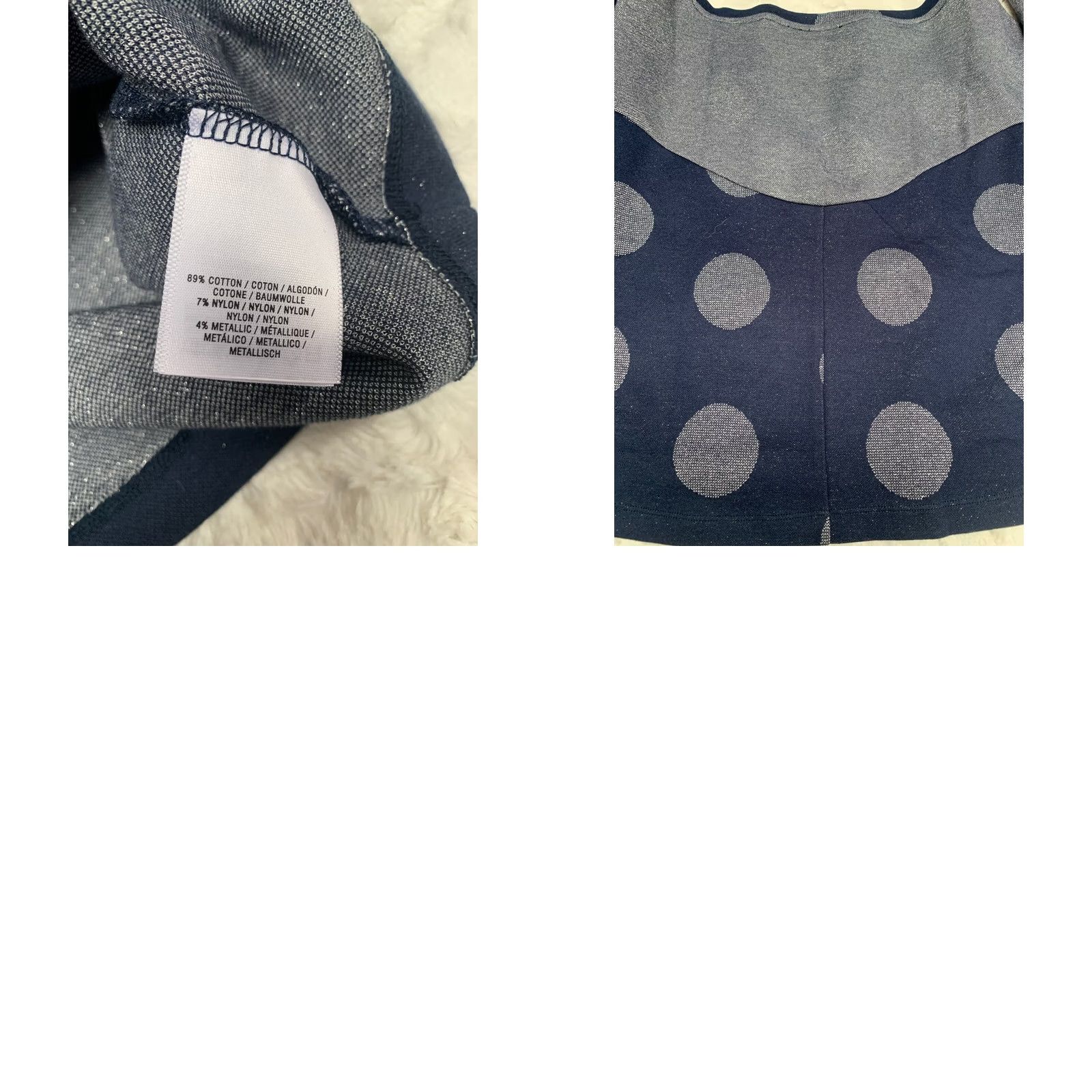 Anthropologie Anthropologie Postmark Women's Large Shirt Blue and Gray Crop Top Blouse Size L / US 10 / IT 46 - 8 Thumbnail