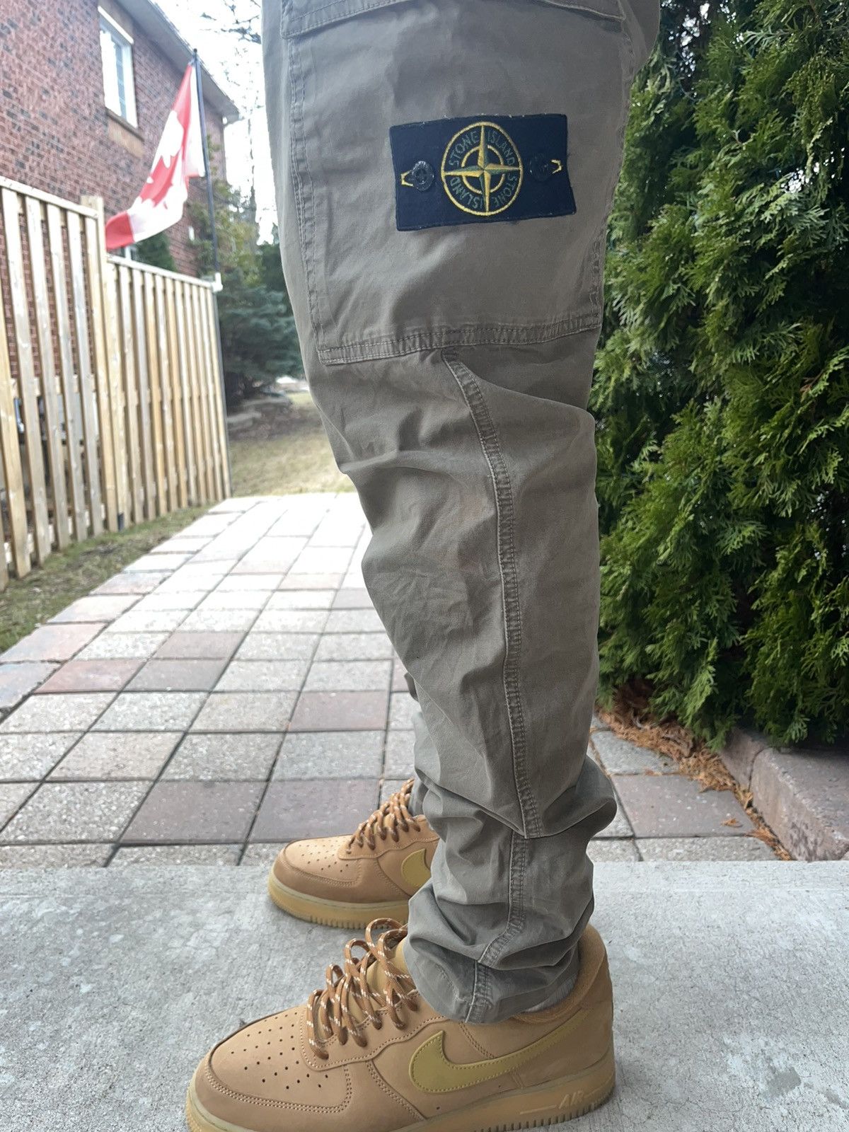 Stone Island Stone Island Slim Olive Cargo Pants Size US 34 / EU 50 - 3 Thumbnail