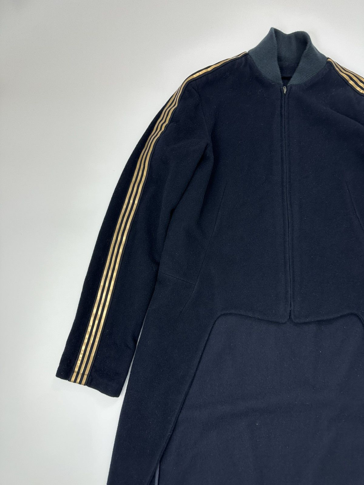 Adidas × Y-3 Rare Adidas X Y-3 Wool Heavy Coat Navy Blue Zip Size US S / EU 44-46 / 1 - 6 Thumbnail