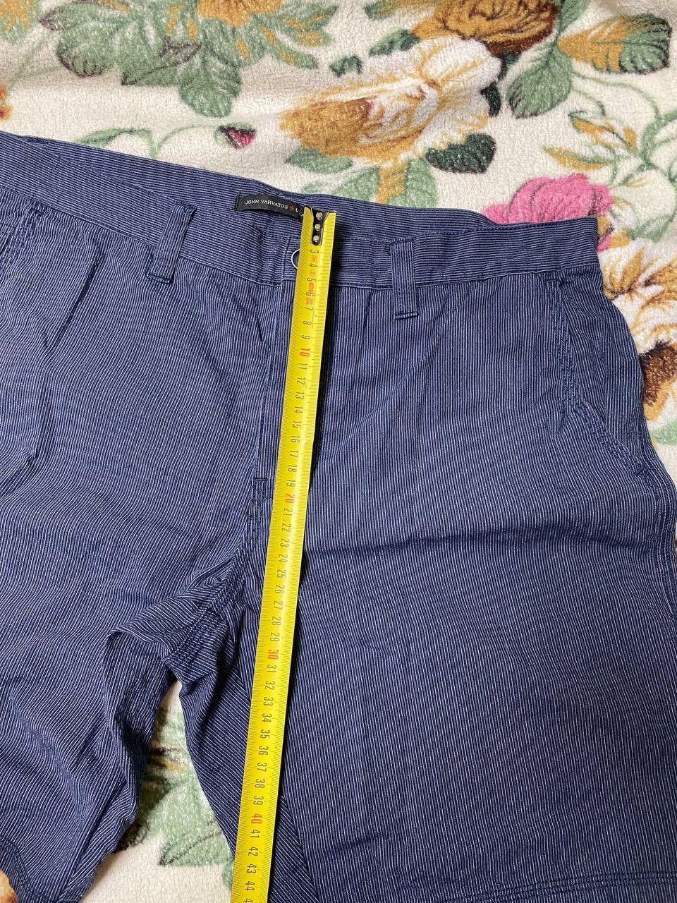 John Varvatos John Varvatos Shorts Pinstripe Linen Flat Front Designer Size US 36 / EU 52 - 6 Thumbnail
