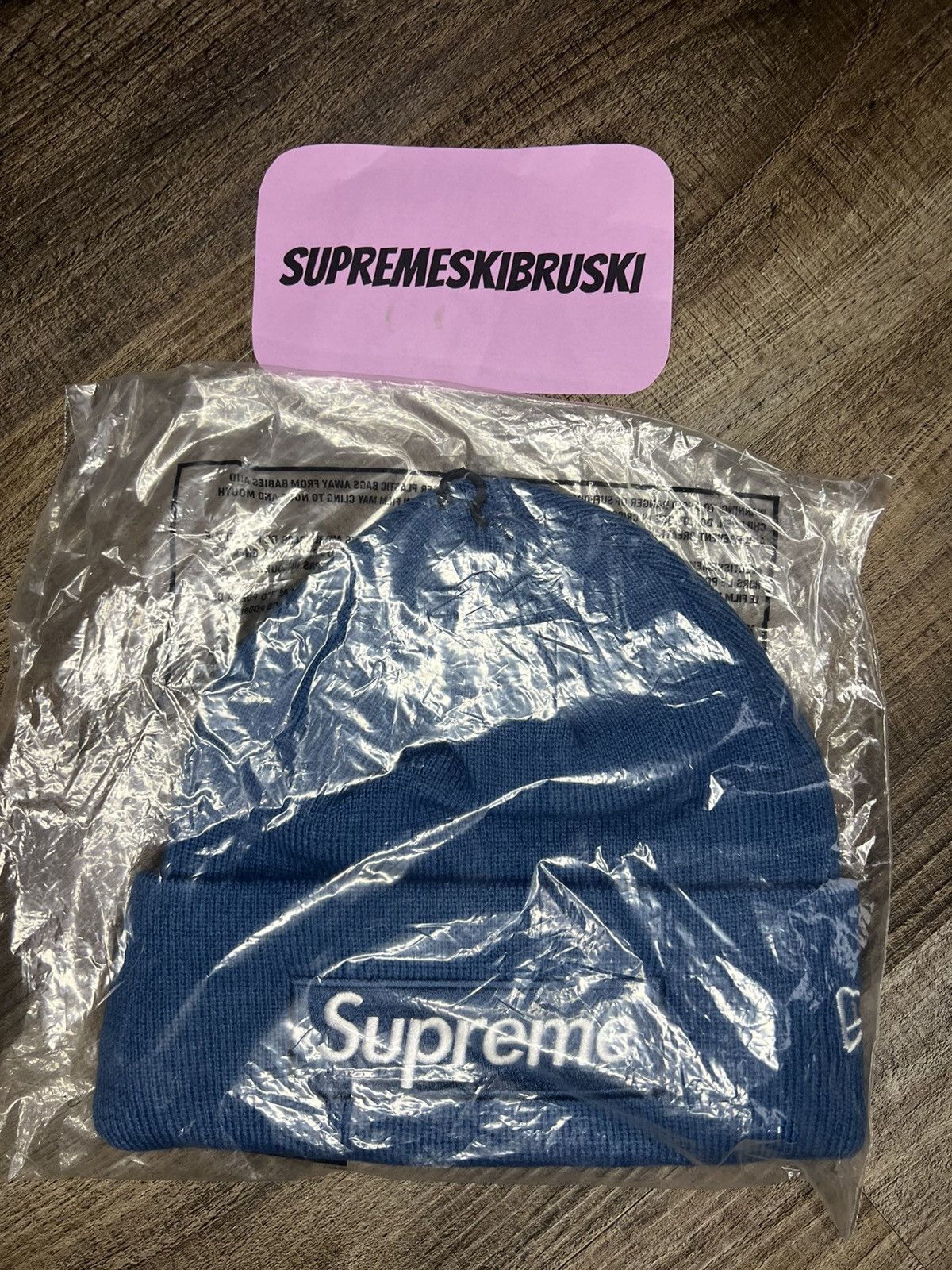 New Era × Supreme SUPREME/NEW ERA BOX LOGO BEANIE BLUE F23 Size ONE SIZE - 2 Thumbnail