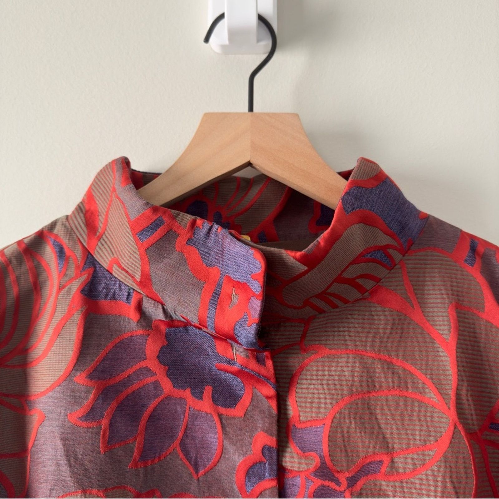 Piazza Sempione Piazza Sempione made in Italy floral Jacquard blazer jacket Size XL / US 12-14 / IT 48-50 - 3 Thumbnail
