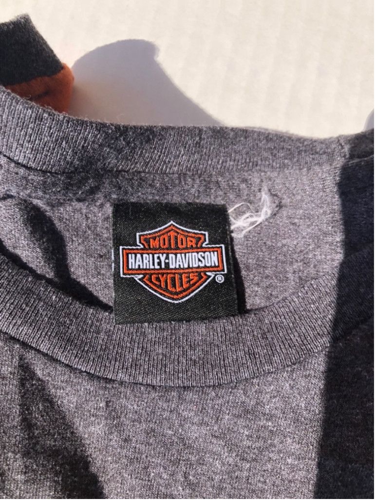 Harley Davidson Harley Davidson Long Sleeve Shirt Gray Orange Size xl Size US XL / EU 56 / 4 - 2 Thumbnail